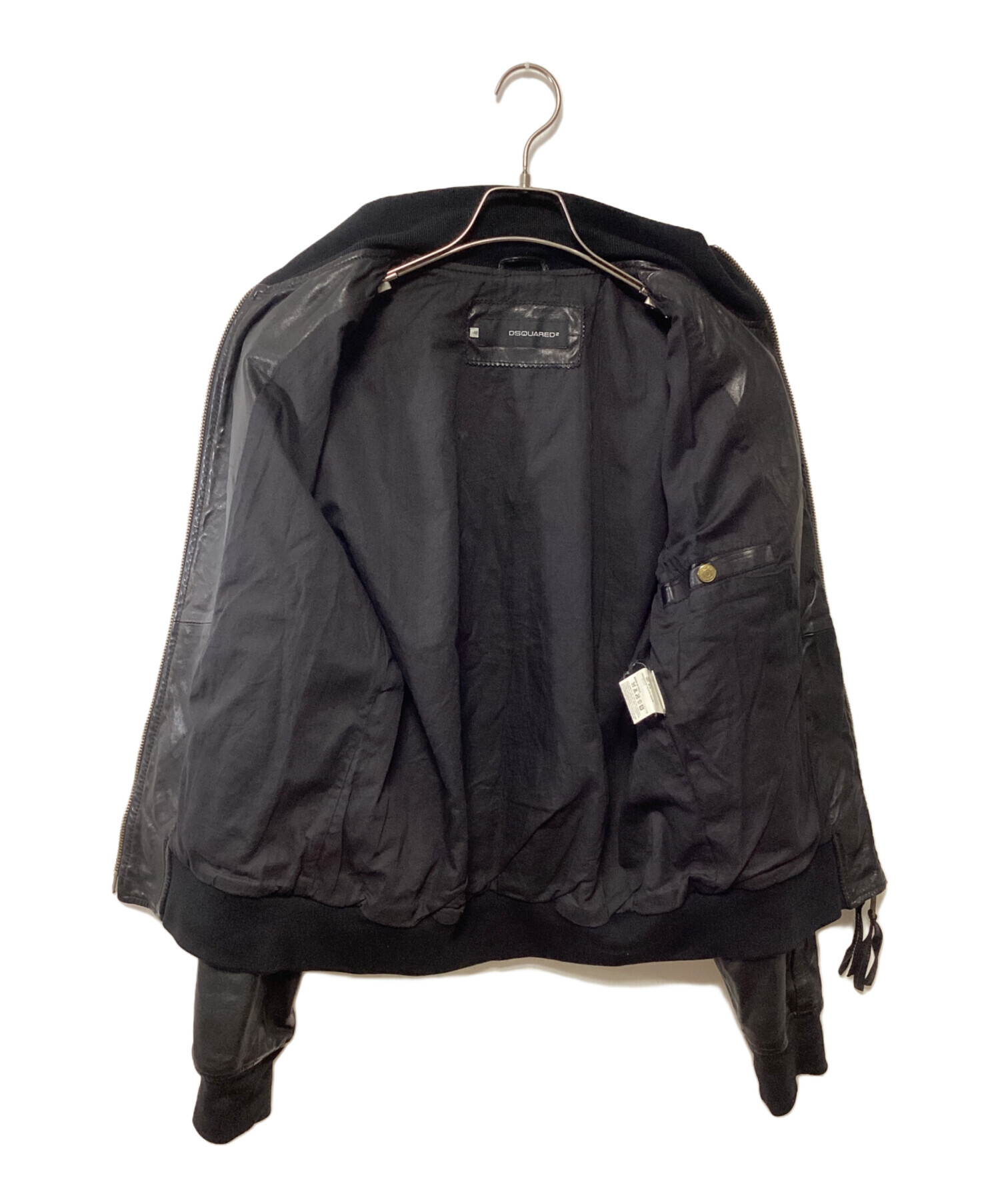 DSQARED2 レザージャケット48極美品 中古・古着通販】DSQUARED2 (ディースクエアード) レザージャケット