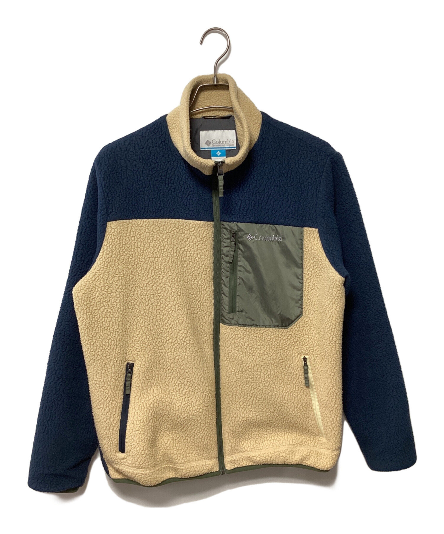 中古・古着通販】Columbia (コロンビア) フリースジャケット ベージュ 