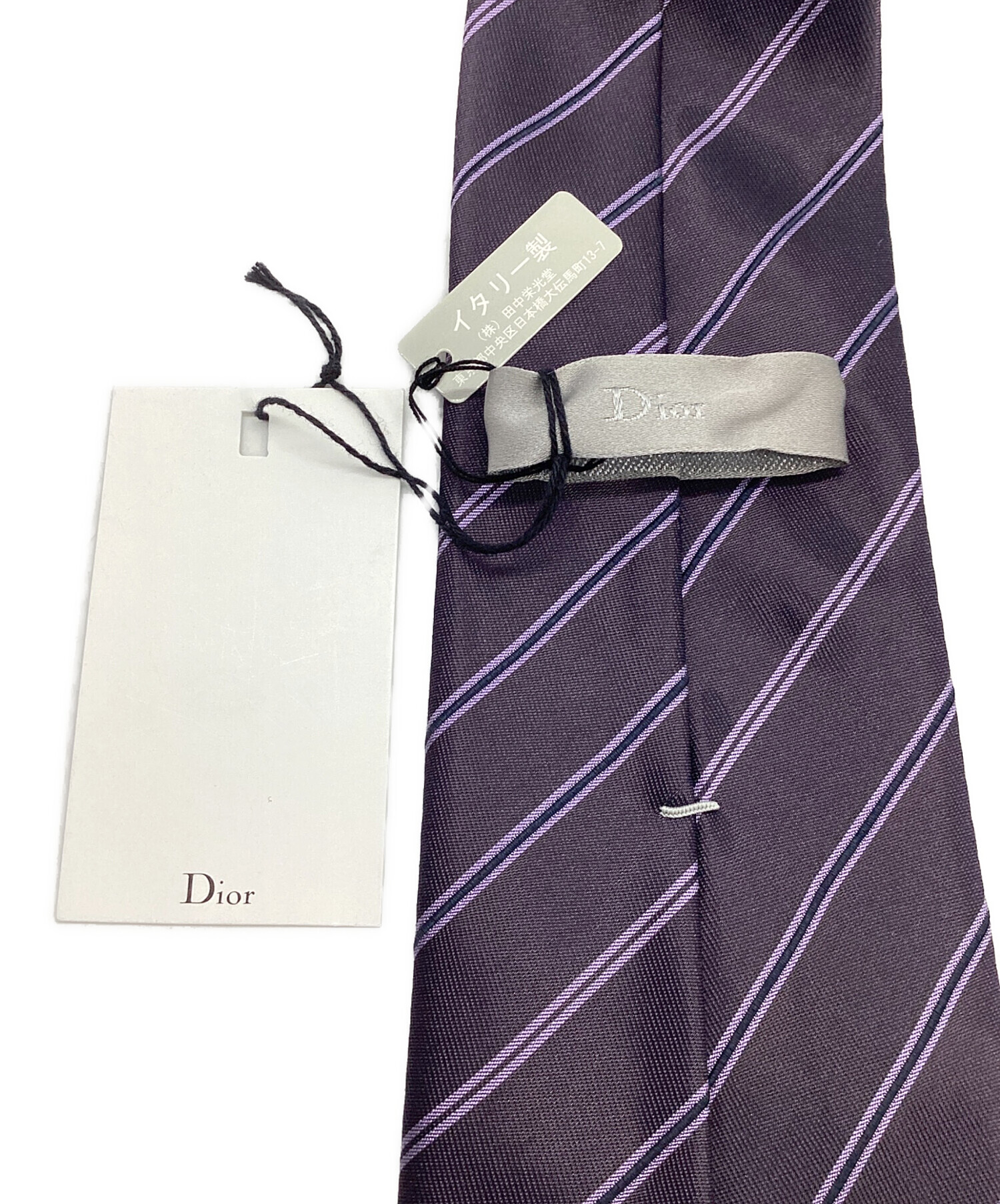 中古・古着通販】Dior (ディオール) シルクネクタイ パープル サイズ
