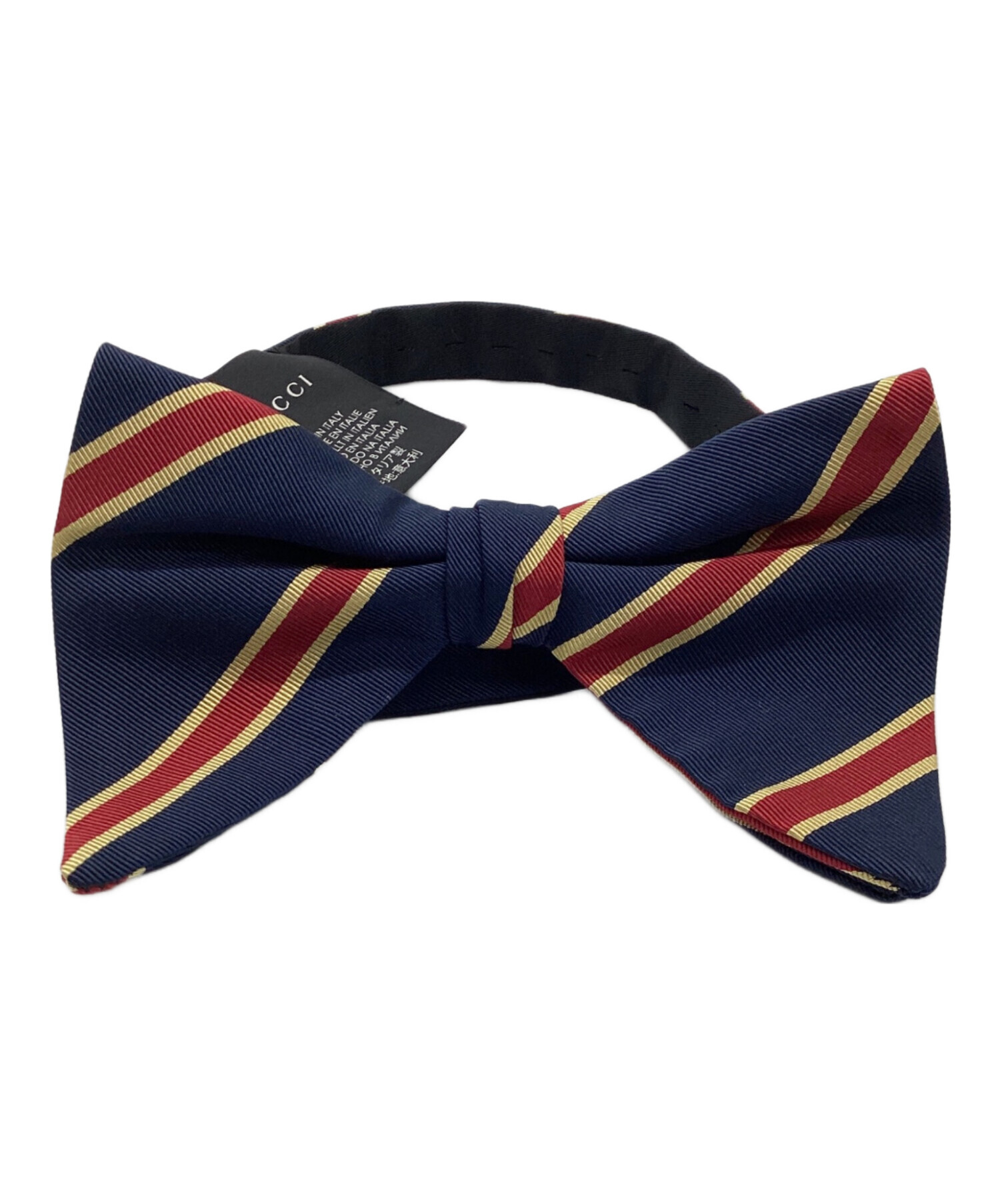 中古・古着通販】GUCCI (グッチ) 蝶ネクタイ ネイビー×レッド サイズ