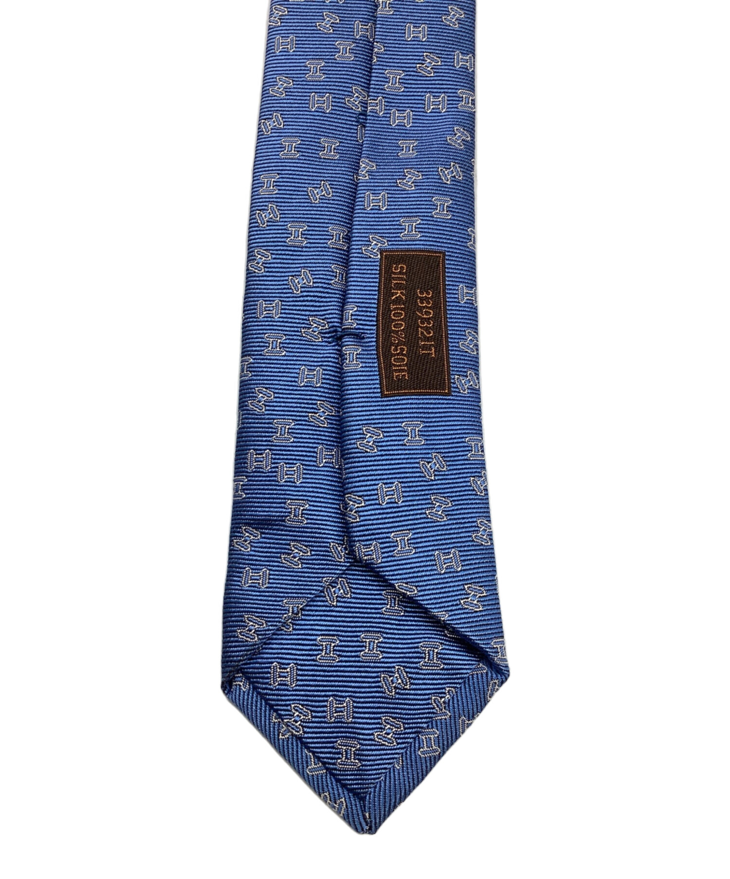 中古・古着通販】HERMES (エルメス) シルクネクタイ ブルー サイズ