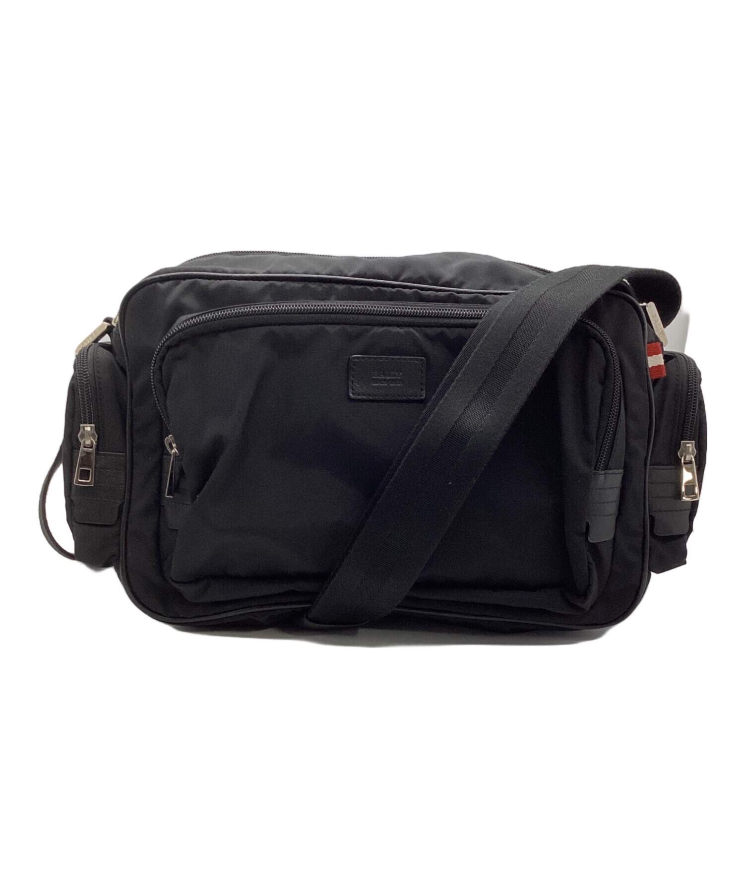 中古・古着通販】BALLY (バリー) ナイロンショルダーバッグ ブラック