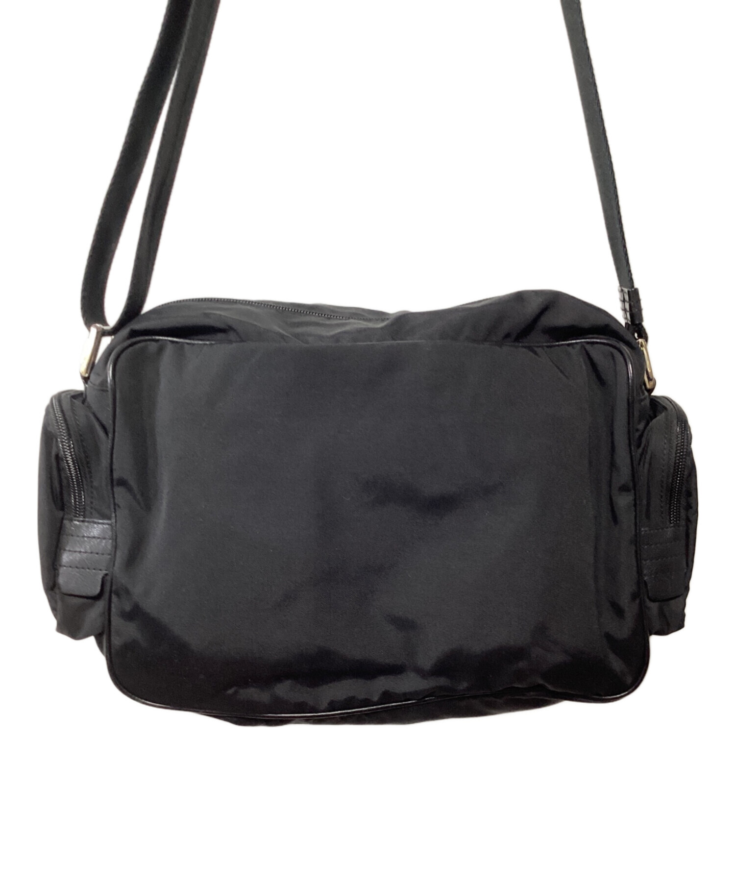 即購入OK! 新作　バリー　BALLY 黒 ナイロン ショルダーバッグ 中古・古着通販】BALLY (バリー) ナイロンショルダーバッグ ブラック