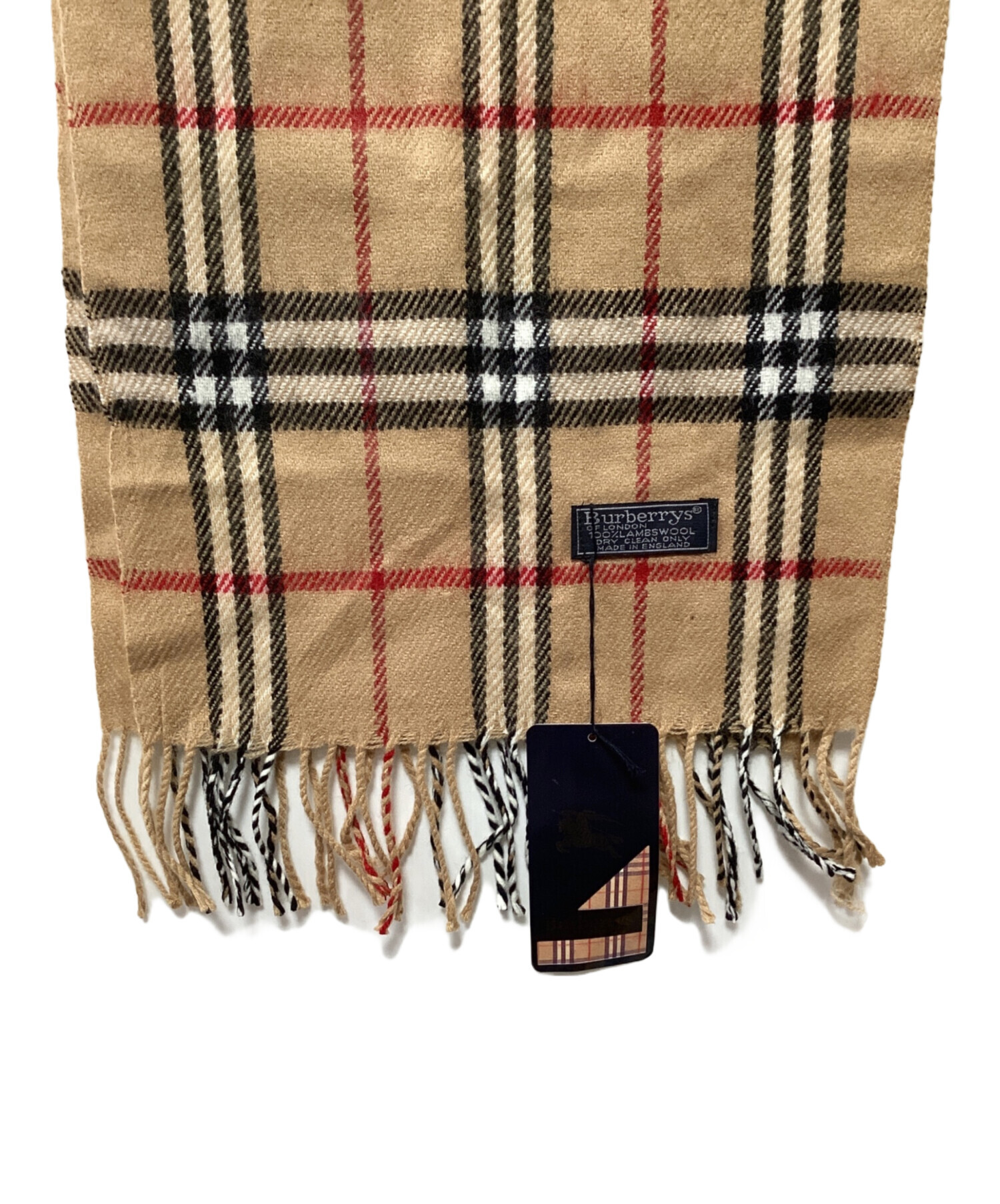中古・古着通販】Burberry's (バーバリーズ) マフラー ベージュ 未使用