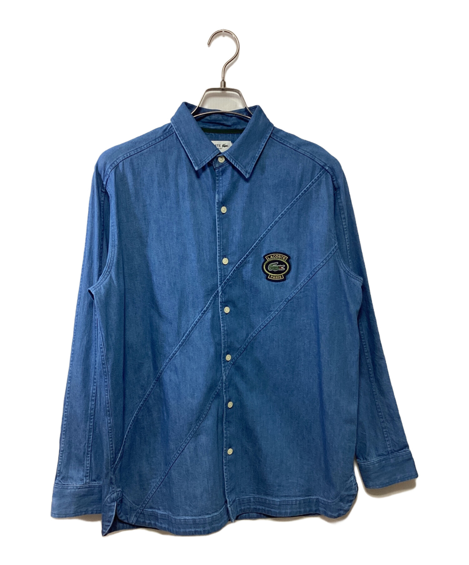 中古・古着通販】LACOSTE (ラコステ) 長袖シャツ インディゴ サイズ:39 