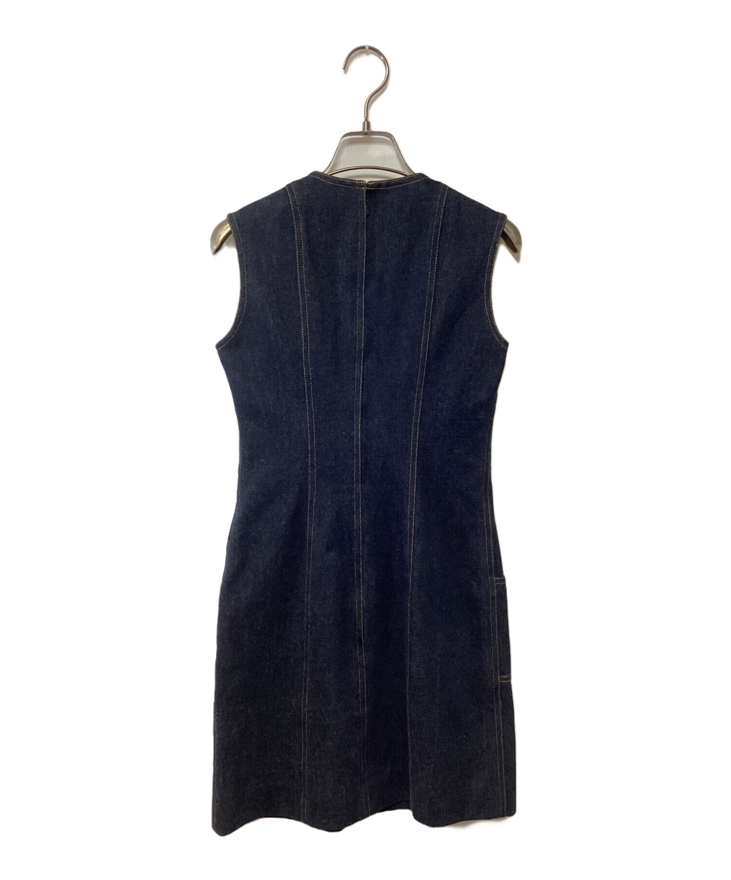 CHANEL デニム キャミソール ココマークノースリーブカットソー シャネル 中古・古着通販】CHANEL (シャネル) ノースリーブ・キャミソール