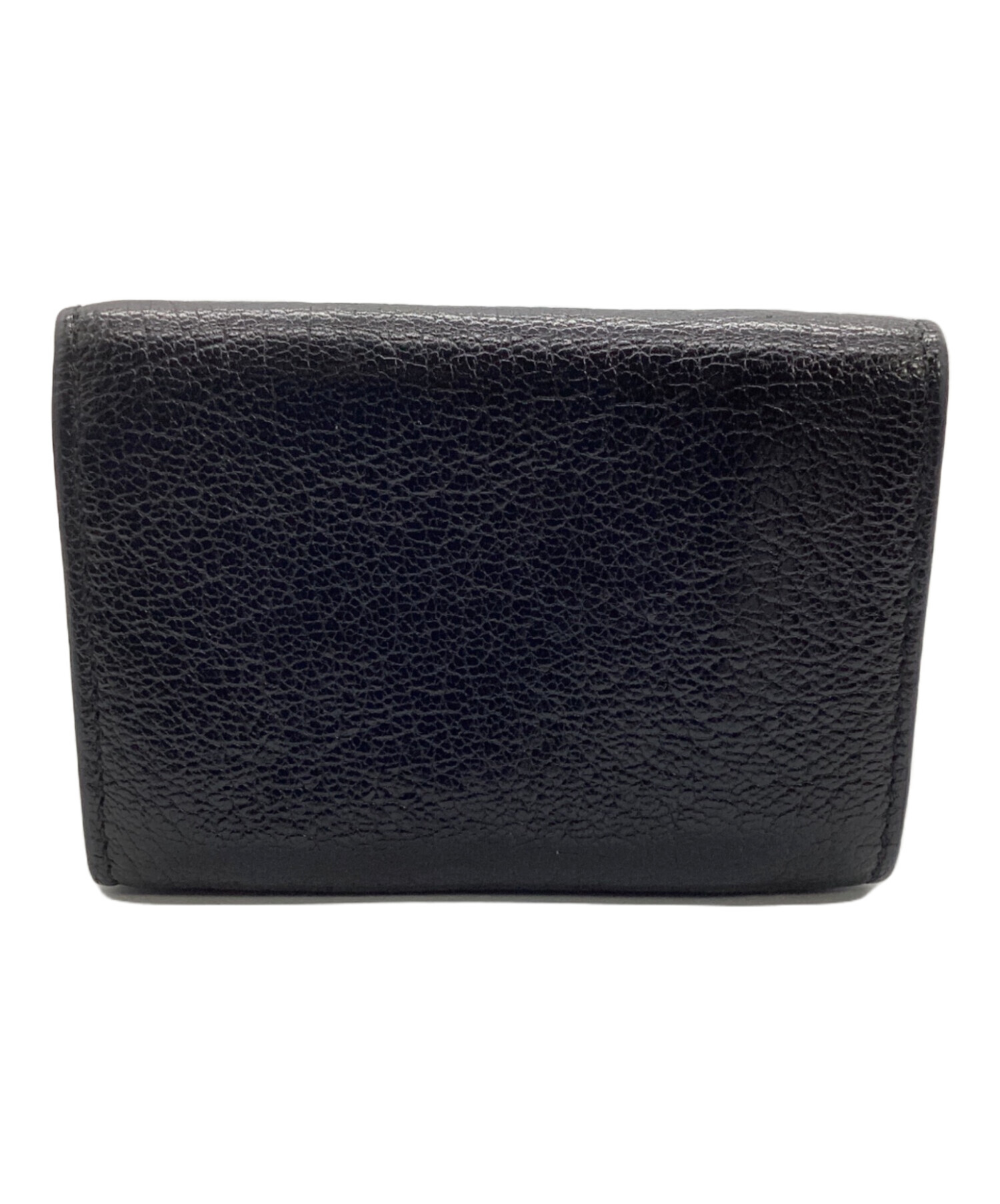 中古・古着通販】BALENCIAGA (バレンシアガ) 3つ折り財布 ブラック