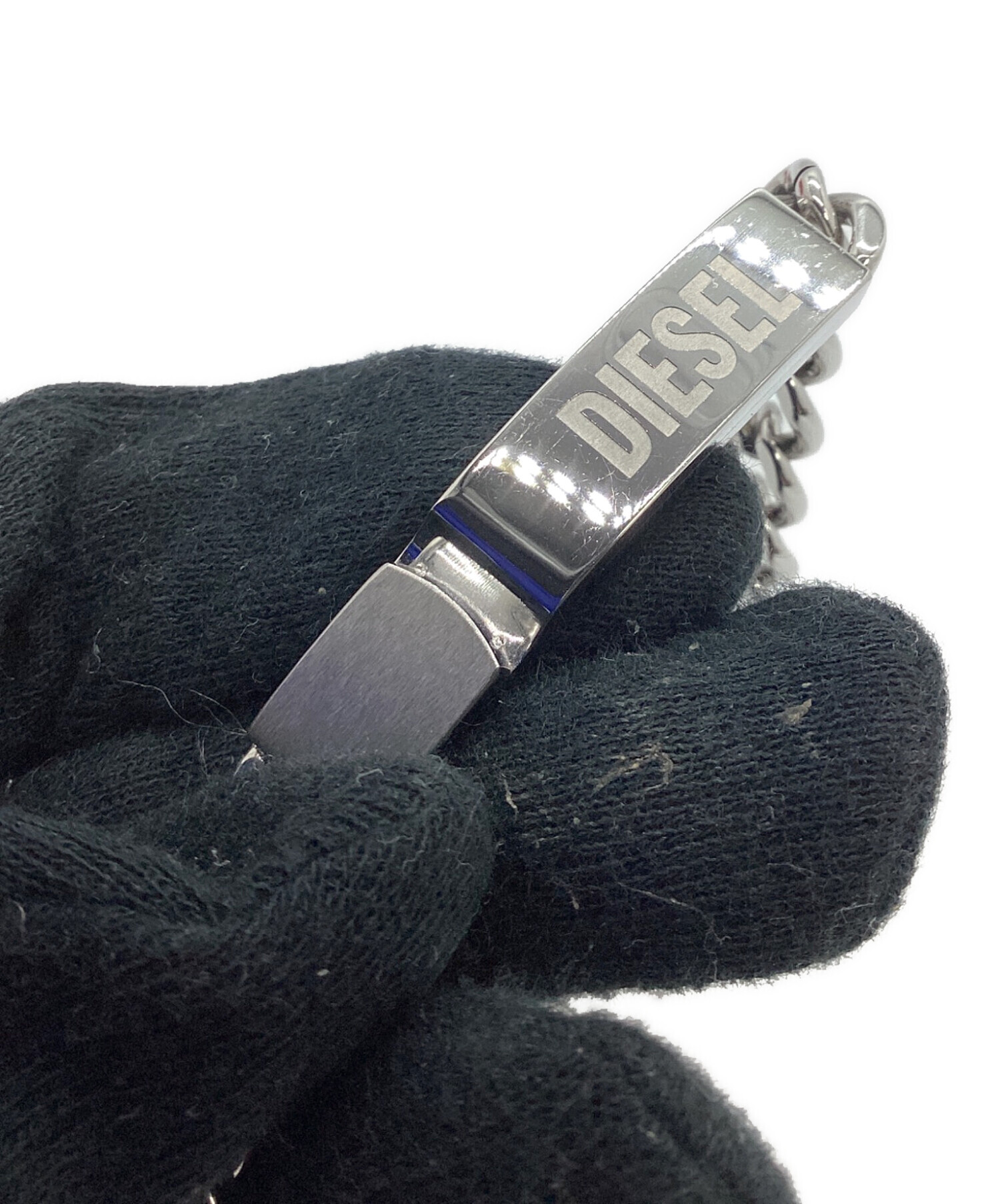 diesel ブレスレット シルバー 新品未使用 中古・古着通販】DIESEL (ディーゼル) ブレスレット シルバー