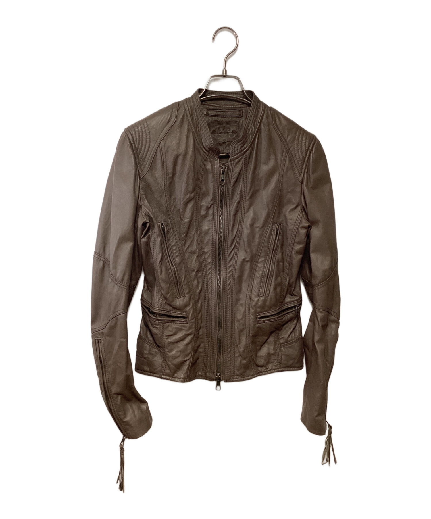 中古・古着通販】goa (ゴア) レザージャケット ブラウン サイズ:1