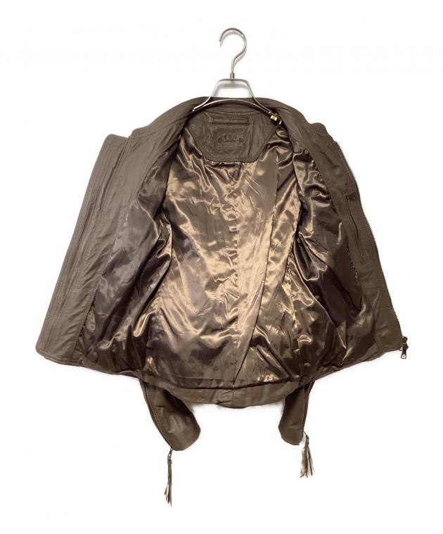 中古・古着通販】goa (ゴア) レザージャケット ブラウン サイズ:1