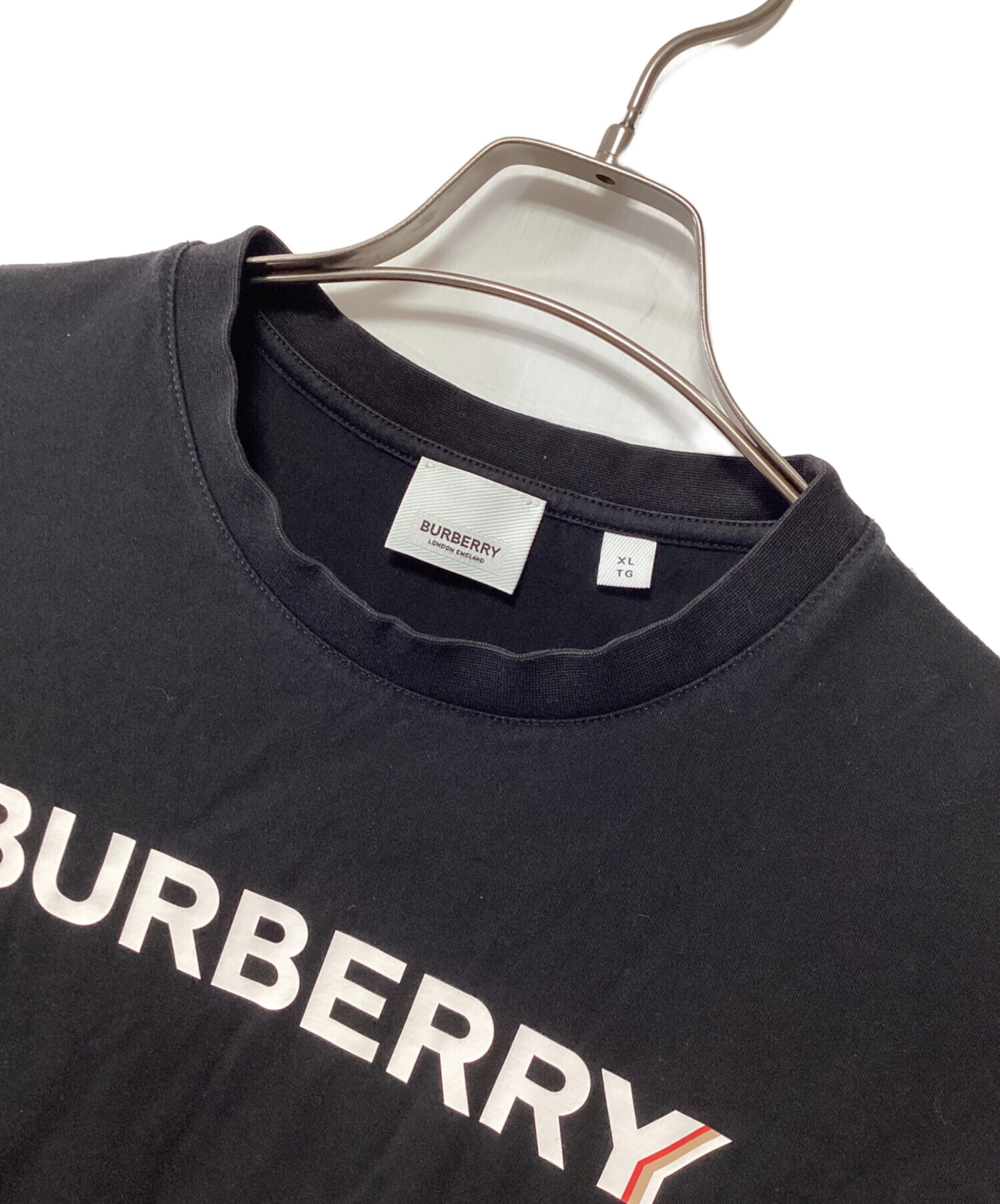 中古・古着通販】BURBERRY (バーバリー) 半袖Tシャツ ブラック サイズ