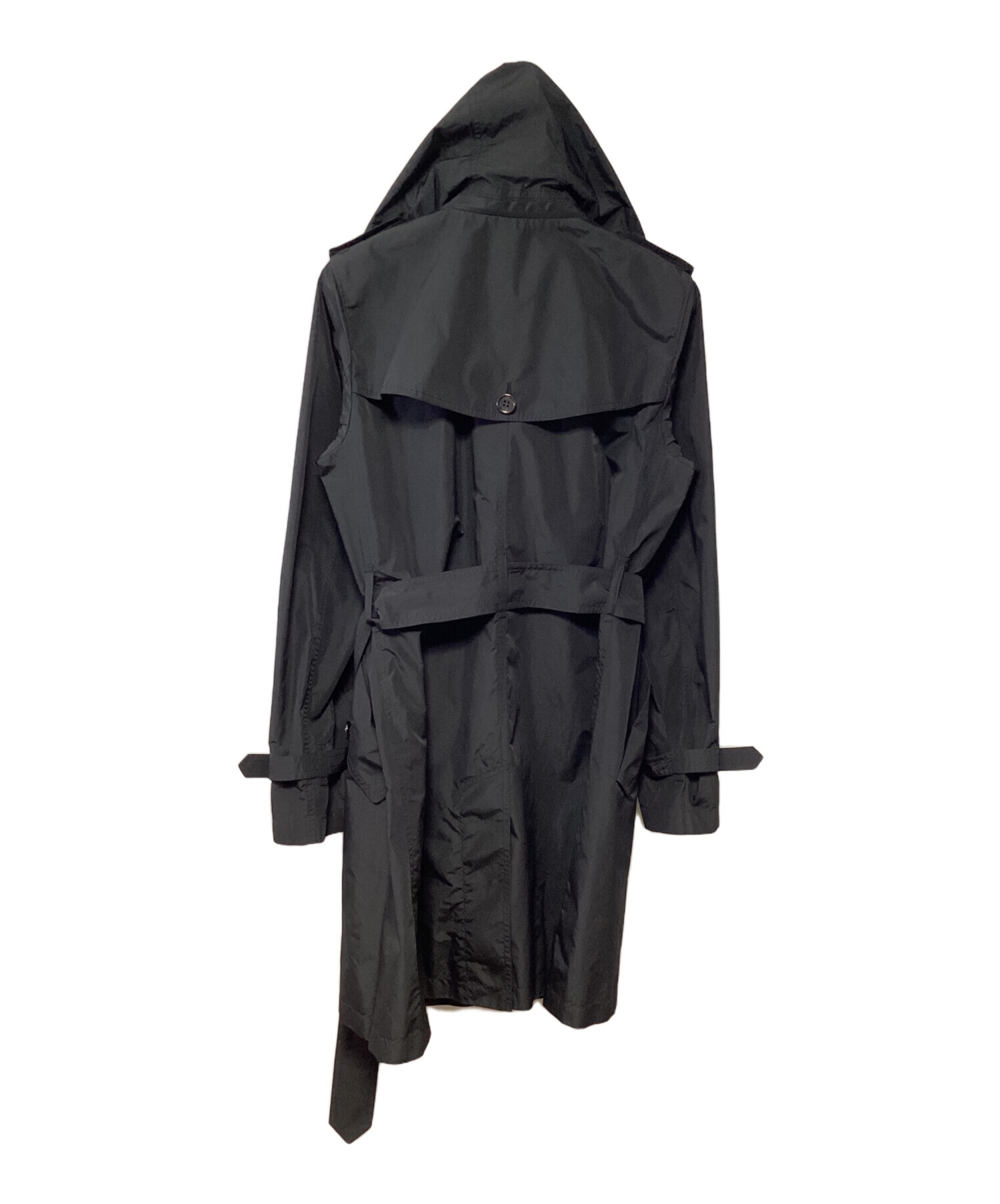 ■BURBERRY LONDON■フーデッド ナイロンコート ブラック 中古・古着通販】BURBERRY LONDON (バーバリーロンドン) フーデッド