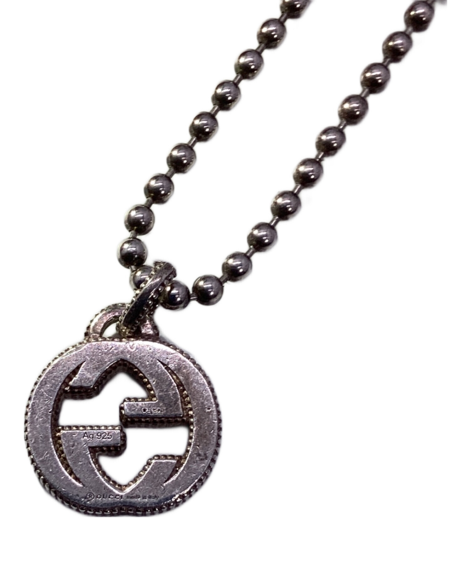 中古・古着通販】GUCCI (グッチ) シルバーネックレス｜ブランド・古着