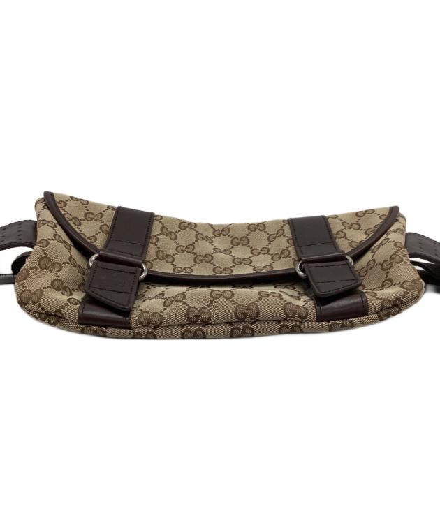 中古・古着通販】GUCCI (グッチ) ウエストバッグ ベージュ×ブラウン