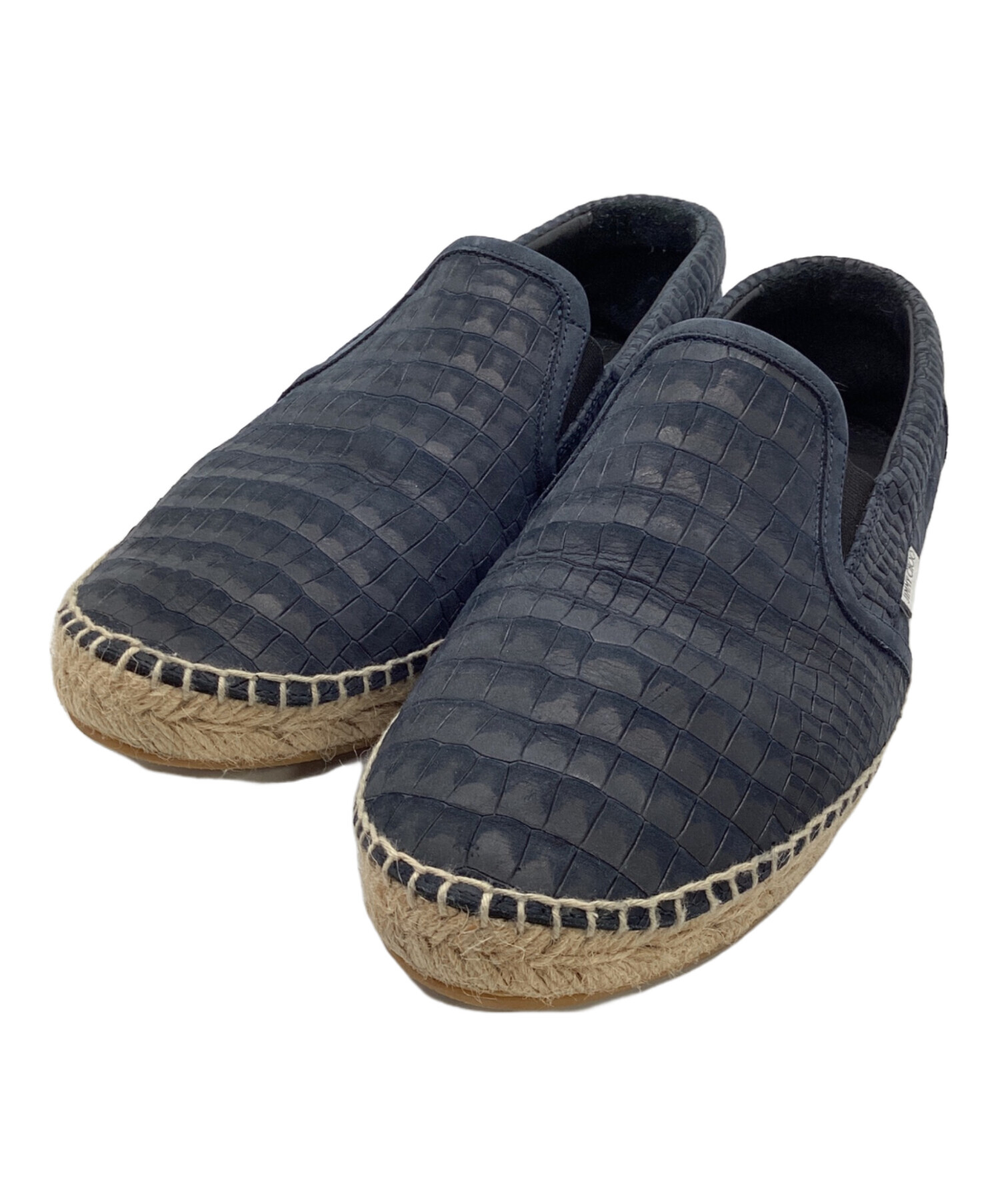 中古・古着通販】JIMMY CHOO (ジミーチュウ) スリッポン ネイビー 