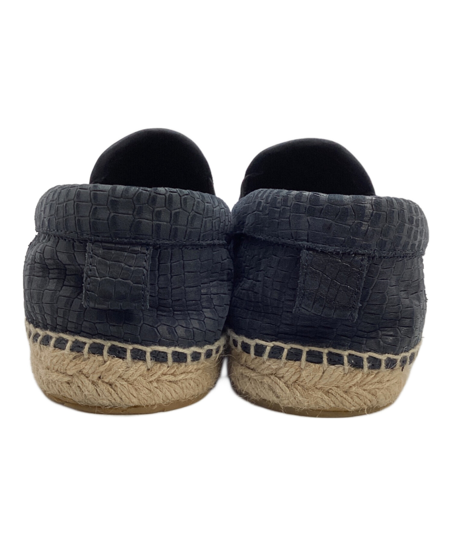 中古・古着通販】JIMMY CHOO (ジミーチュウ) スリッポン ネイビー 