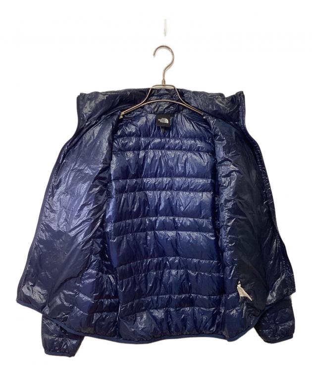 美品 ノースフェイス ライトダウンジャケット ナイロン 青 Mサイズ S-44 THE NORTH FACE（ジャケット/アウター ・ ブルー・ネイビー/青色系）の