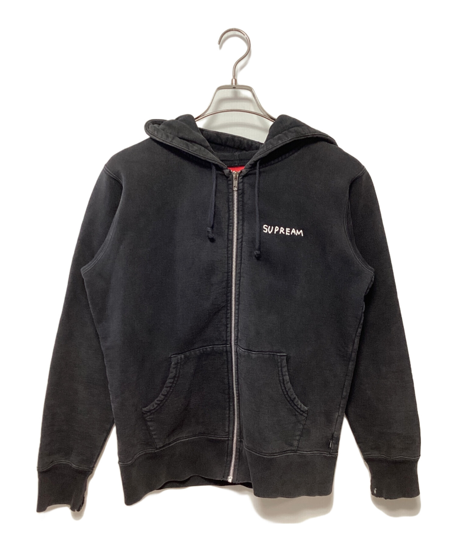 中古・古着通販】SUPREME (シュプリーム) ジップパーカー ブラック 中古・古着通販】SUPREME (シュプリーム) ジップパーカー ブラック