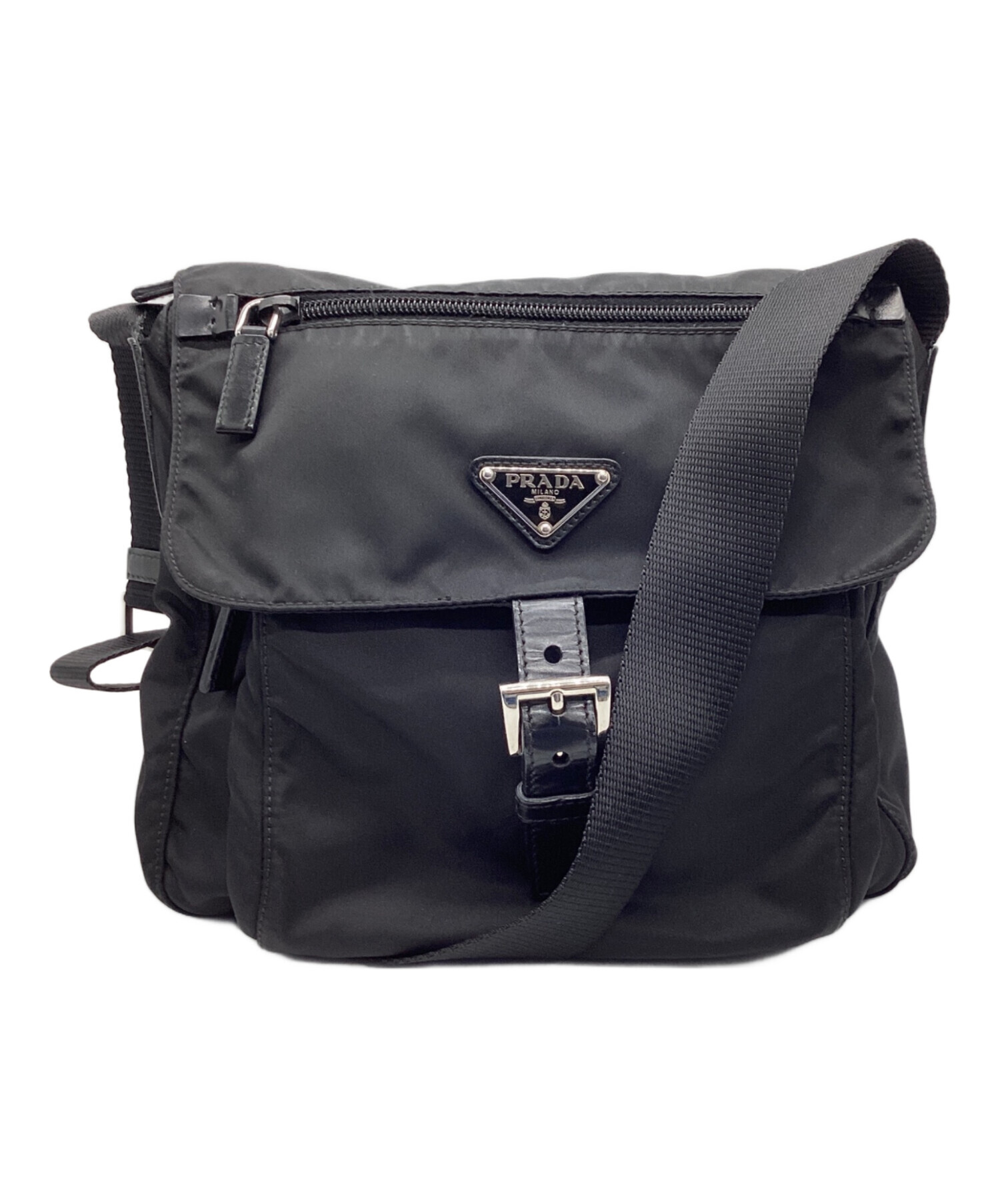 中古・古着通販】PRADA (プラダ) ショルダーバッグ ブラック｜ブランド