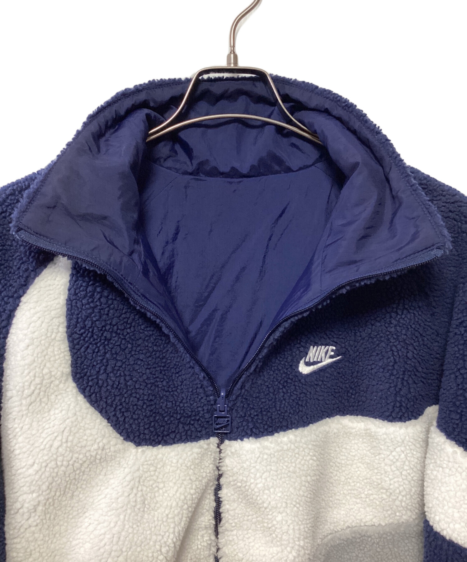 中古・古着通販】NIKE (ナイキ) ボアジャケット ブルー サイズ:XXL