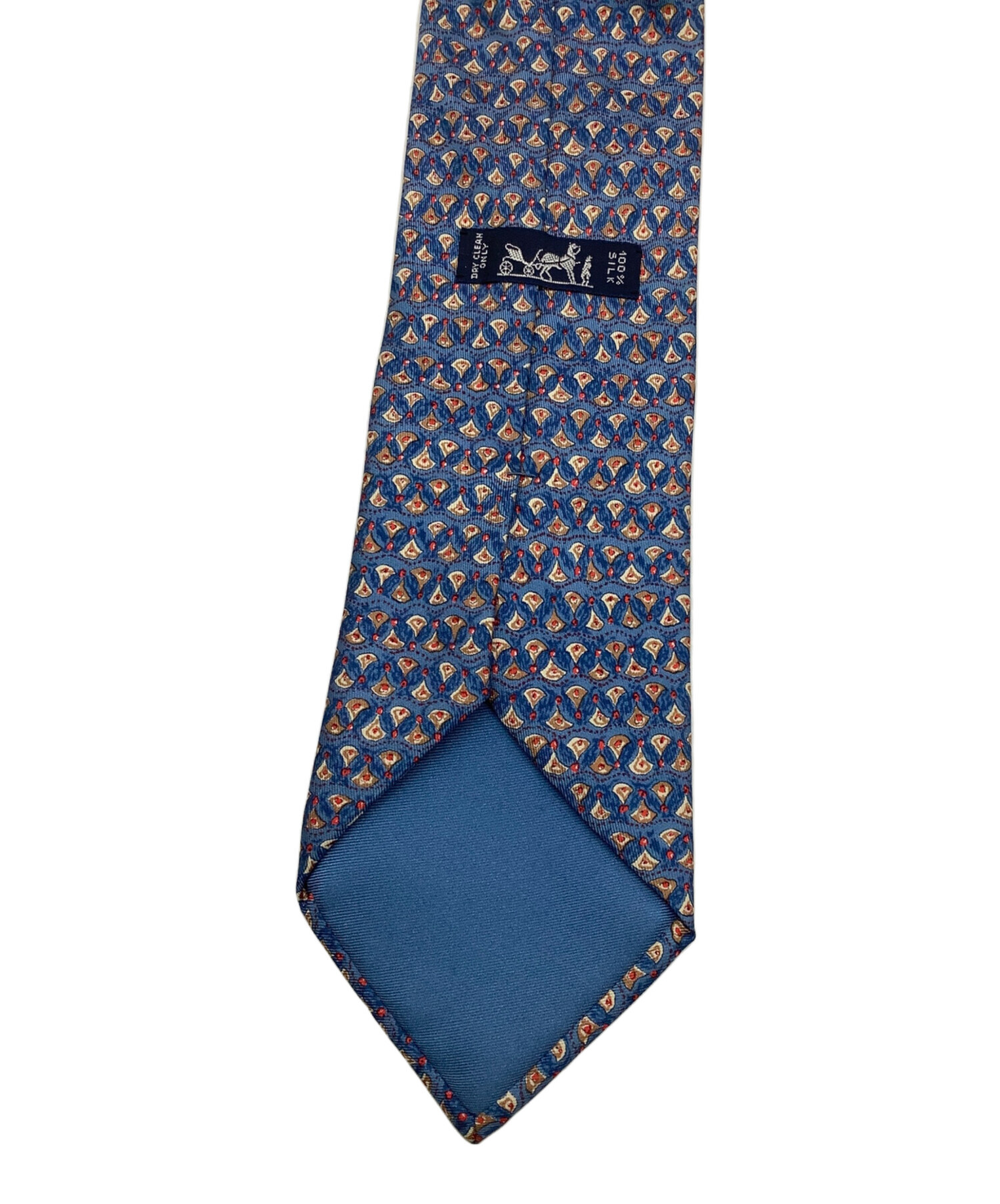中古・古着通販】HERMES (エルメス) シルクネクタイ ブルー サイズ 中古・古着通販】HERMES (エルメス) シルクネクタイ ブルー サイズ