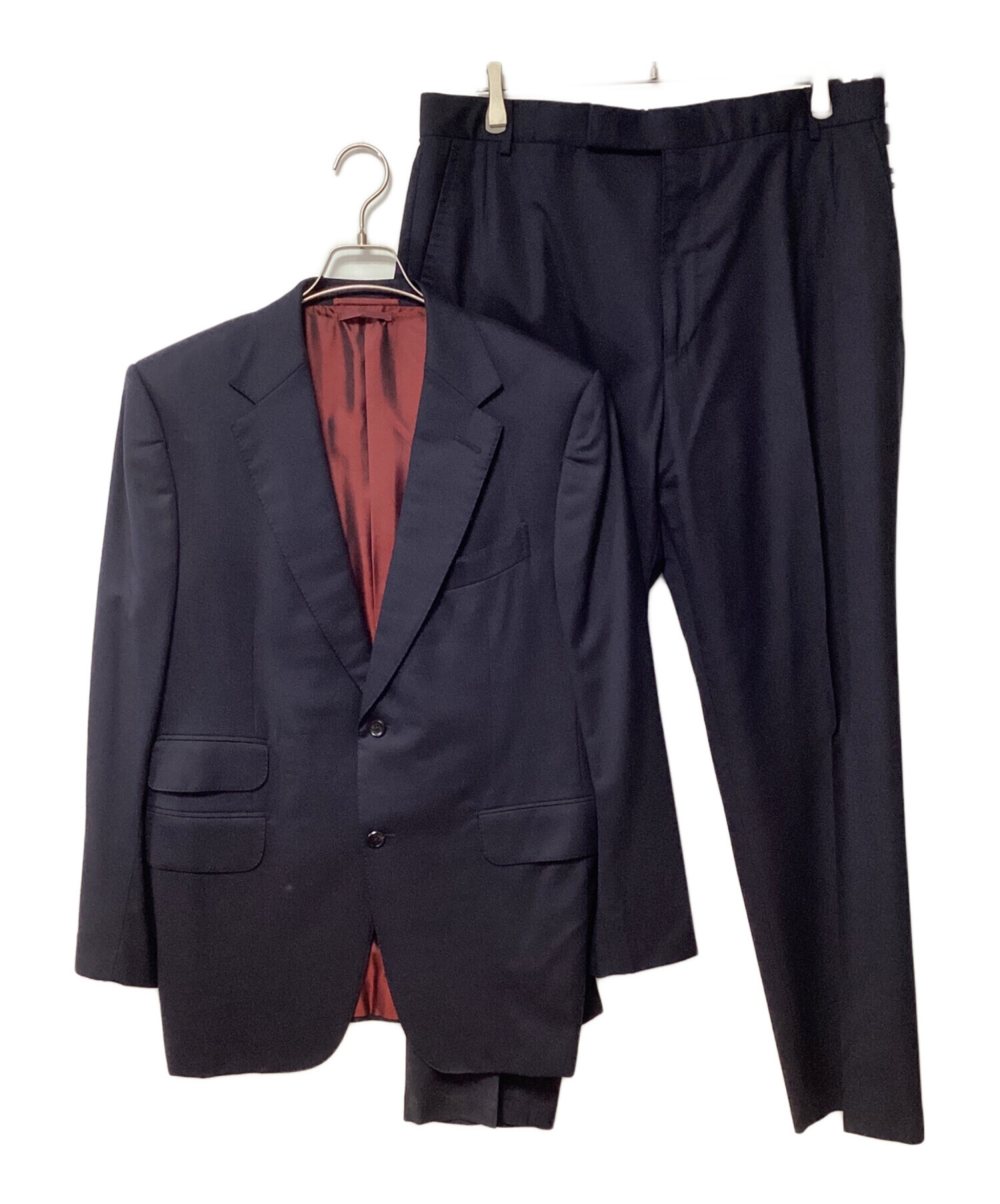 中古・古着通販】dunhill (ダンヒル) セットアップスーツ ネイビー 