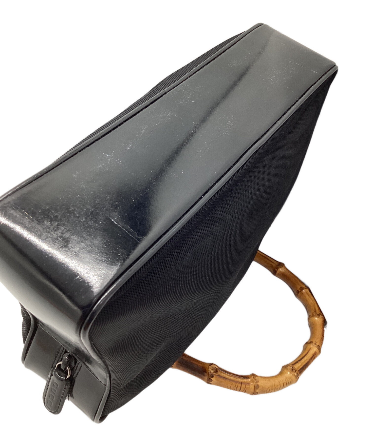 ハンドバッグ グッチ　バッグ　ナイロン　ブラック　0013386 001013 Hn483231 中古 ハンドバッグ グッチ バッグ ナイロン ブラック 0013386 001013