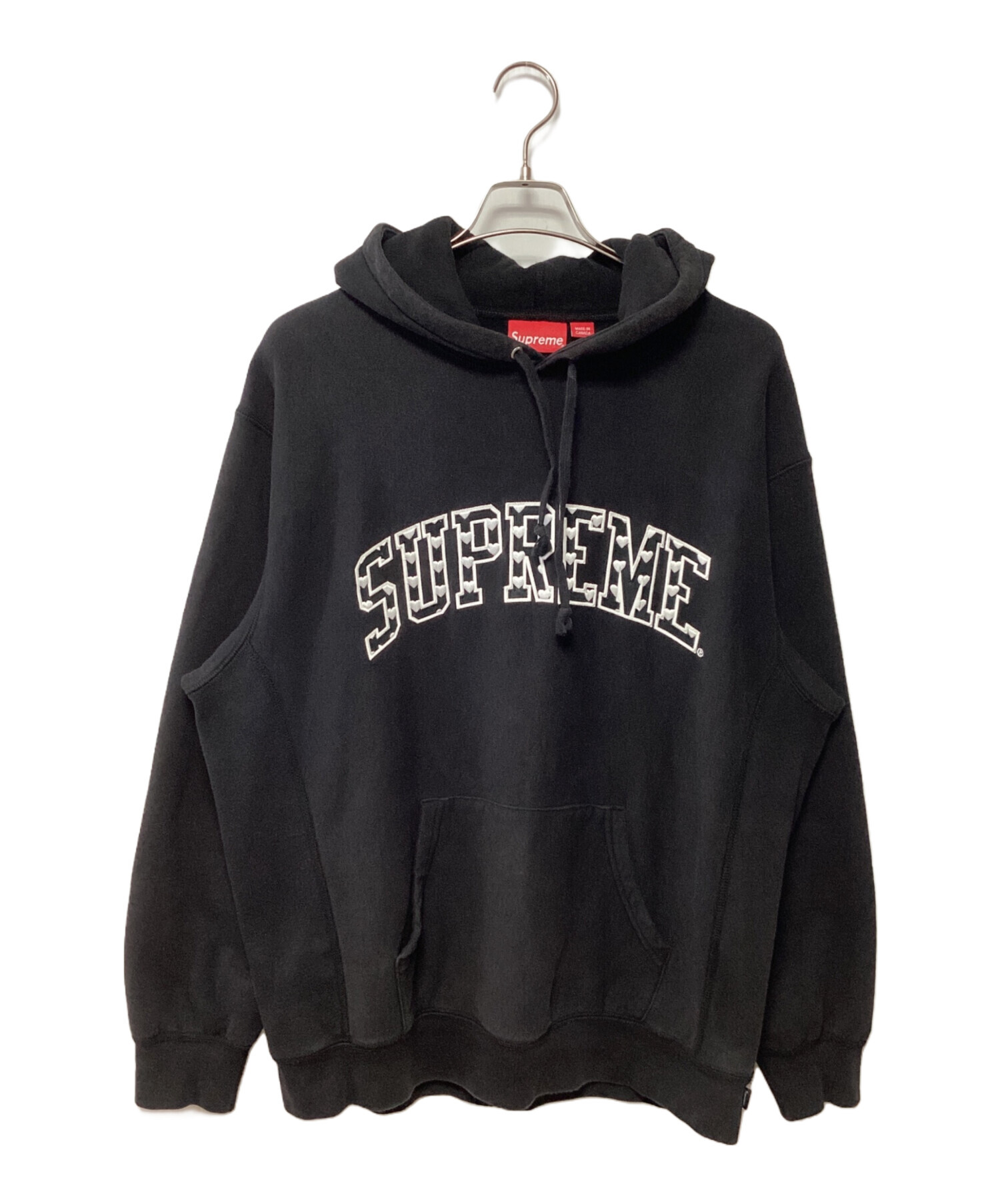 中古・古着通販】SUPREME (シュプリーム) パーカー ブラック サイズ