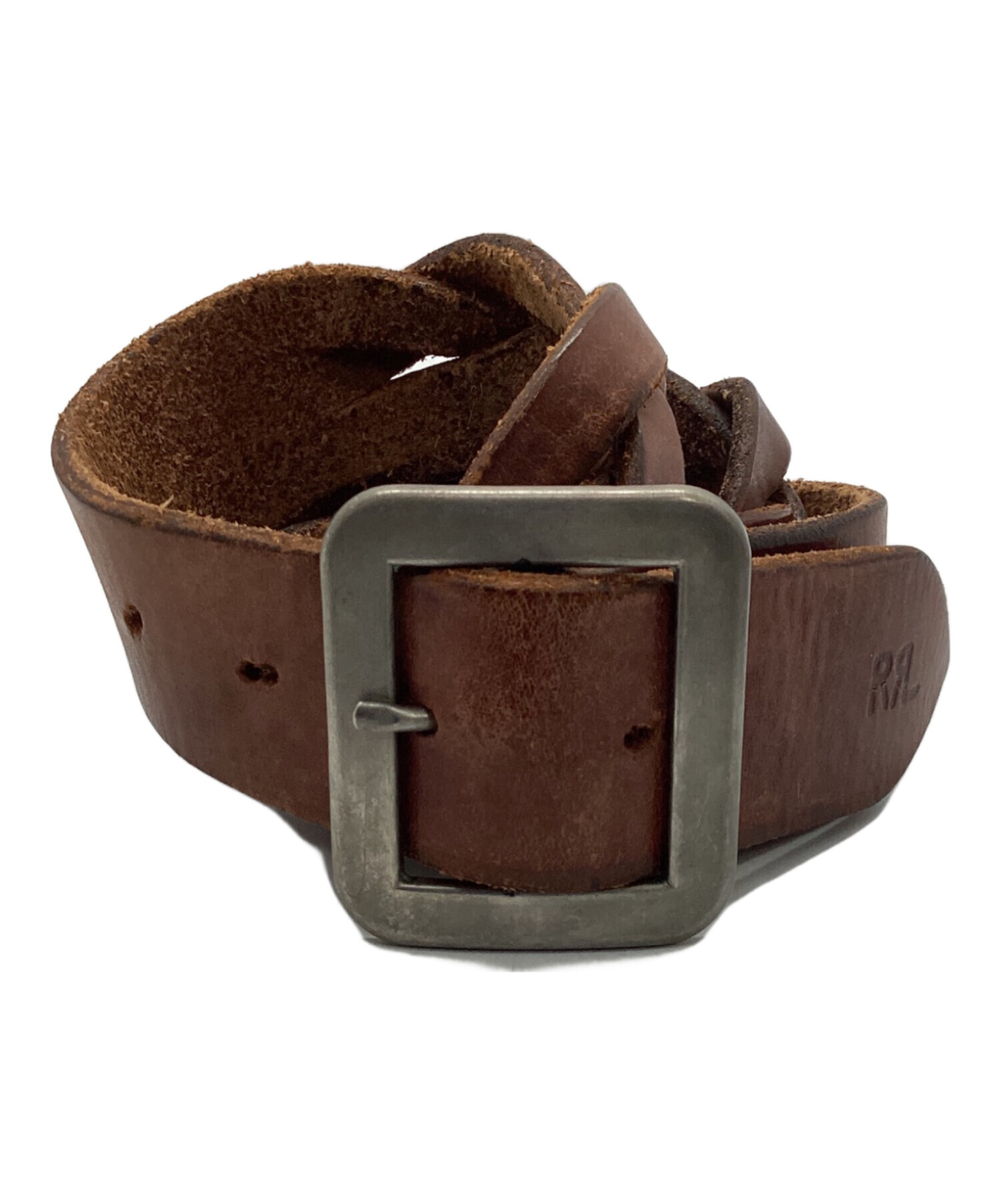 中古・古着通販】RRL (ダブルアールエル) レザーベルト ブラウン 中古・古着通販】RRL (ダブルアールエル) レザーベルト ブラウン