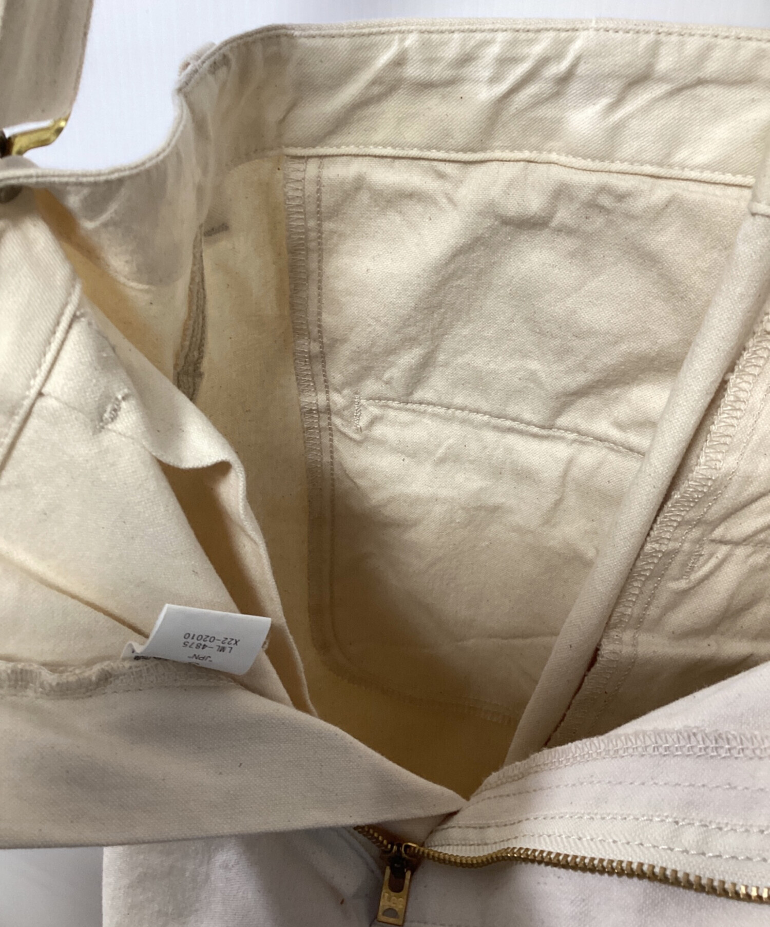 中古・古着通販】LEE (リー) サスペンダーパンツ アイボリー サイズ:S