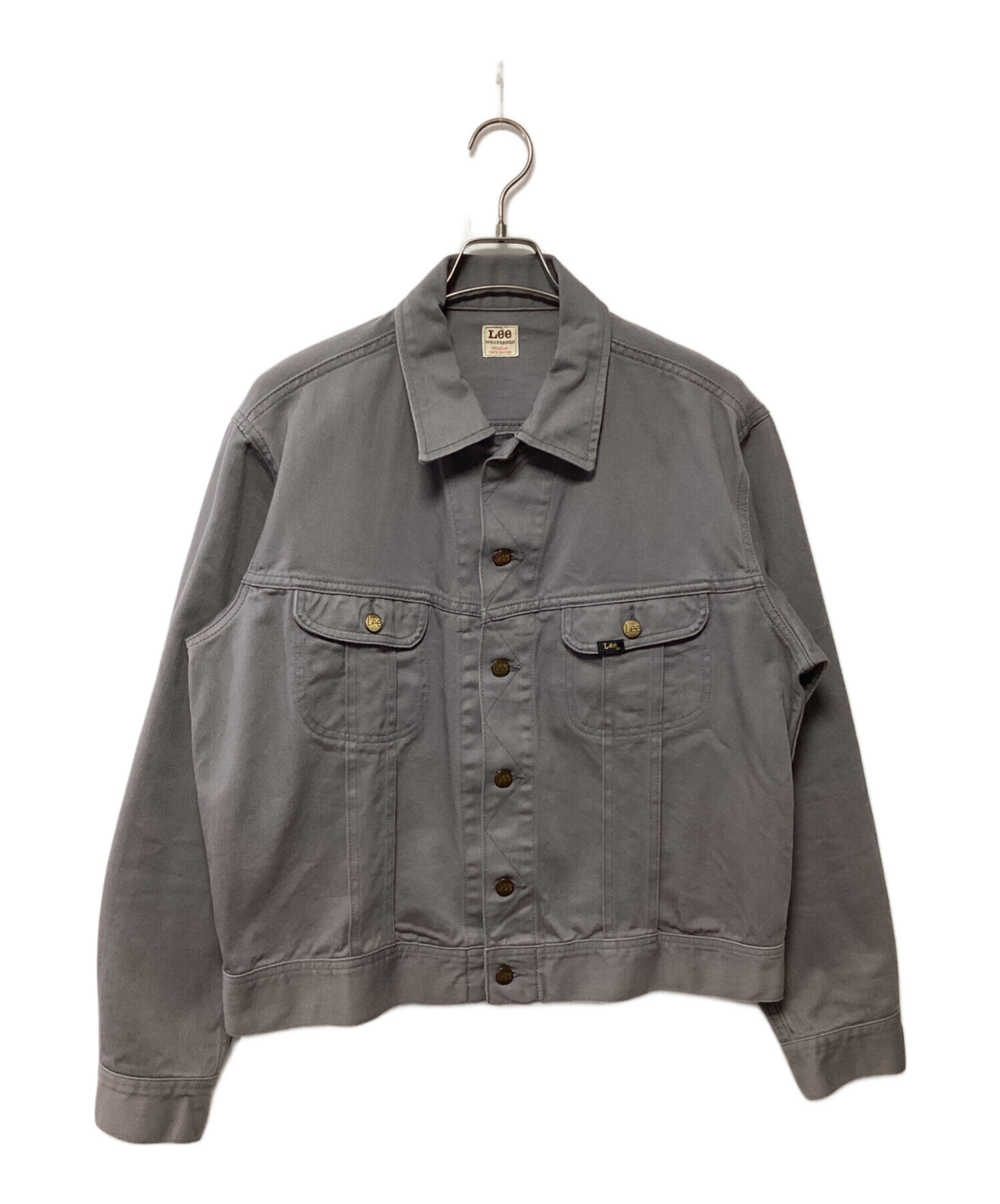 中古・古着通販】LEE (リー) デニムジャケット グレー サイズ:XL