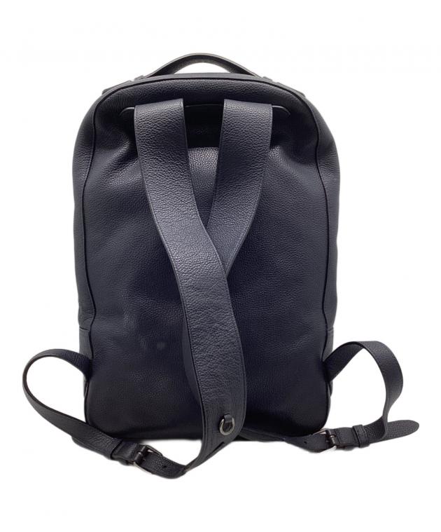 中古・古着通販】COACH (コーチ) レザーリュック ネイビー｜ブランド 