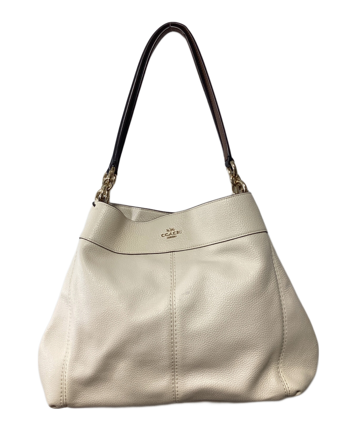 中古・古着通販】COACH (コーチ) ハンドバッグ アイボリー｜ブランド 