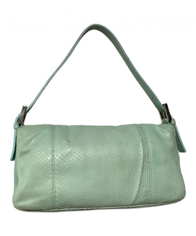 FENDI ショルダーバッグ 中古・古着通販】FENDI (フェンディ) ショルダーバッグ スカイブルー