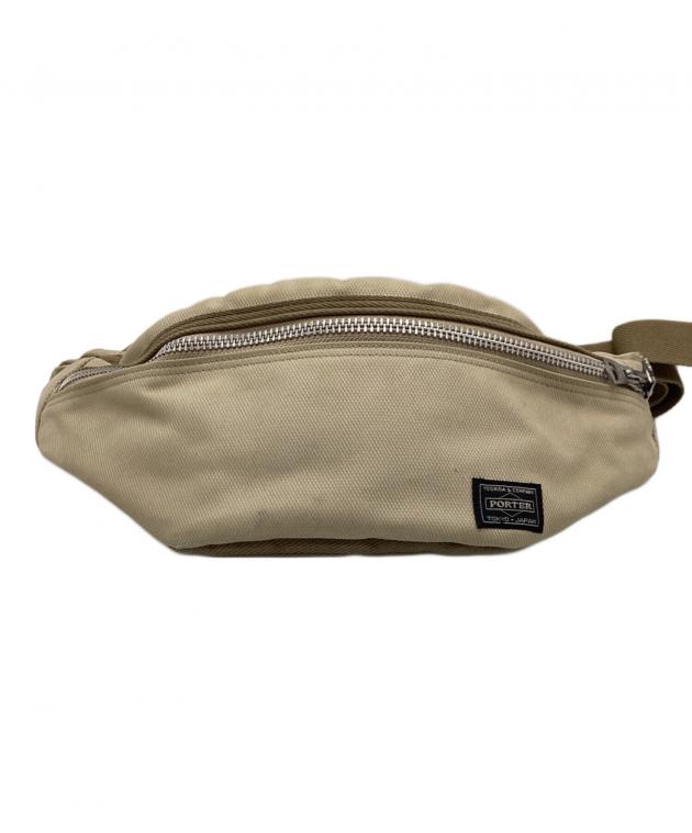 PORTER ポーター コーデュラファブリック ボディバッグ ベージュ 中古・古着通販】PORTER (ポーター) ウエストバッグ ベージュ