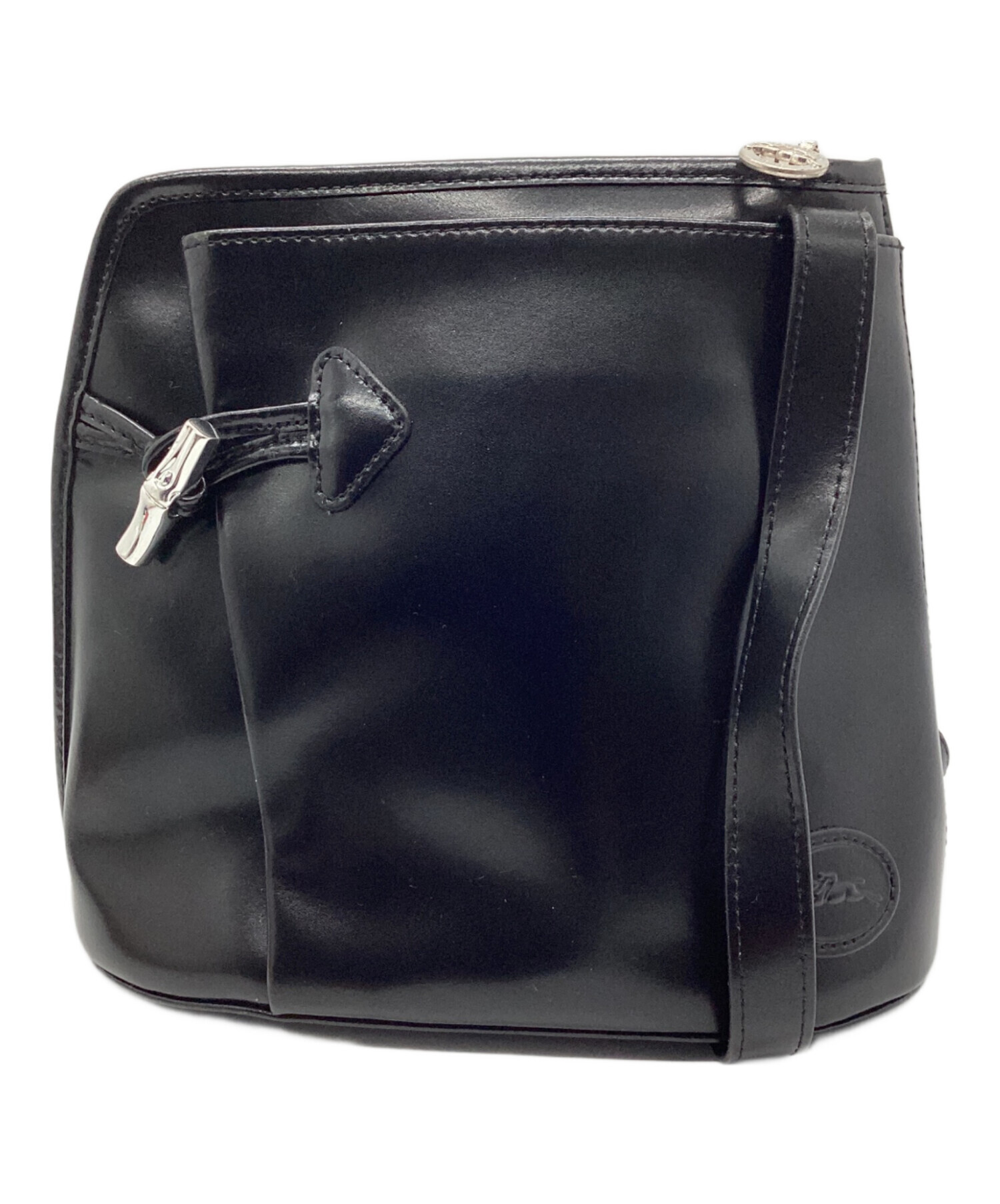 中古・古着通販】LONGCHAMP (ロンシャン) ショルダーバッグ ブラック