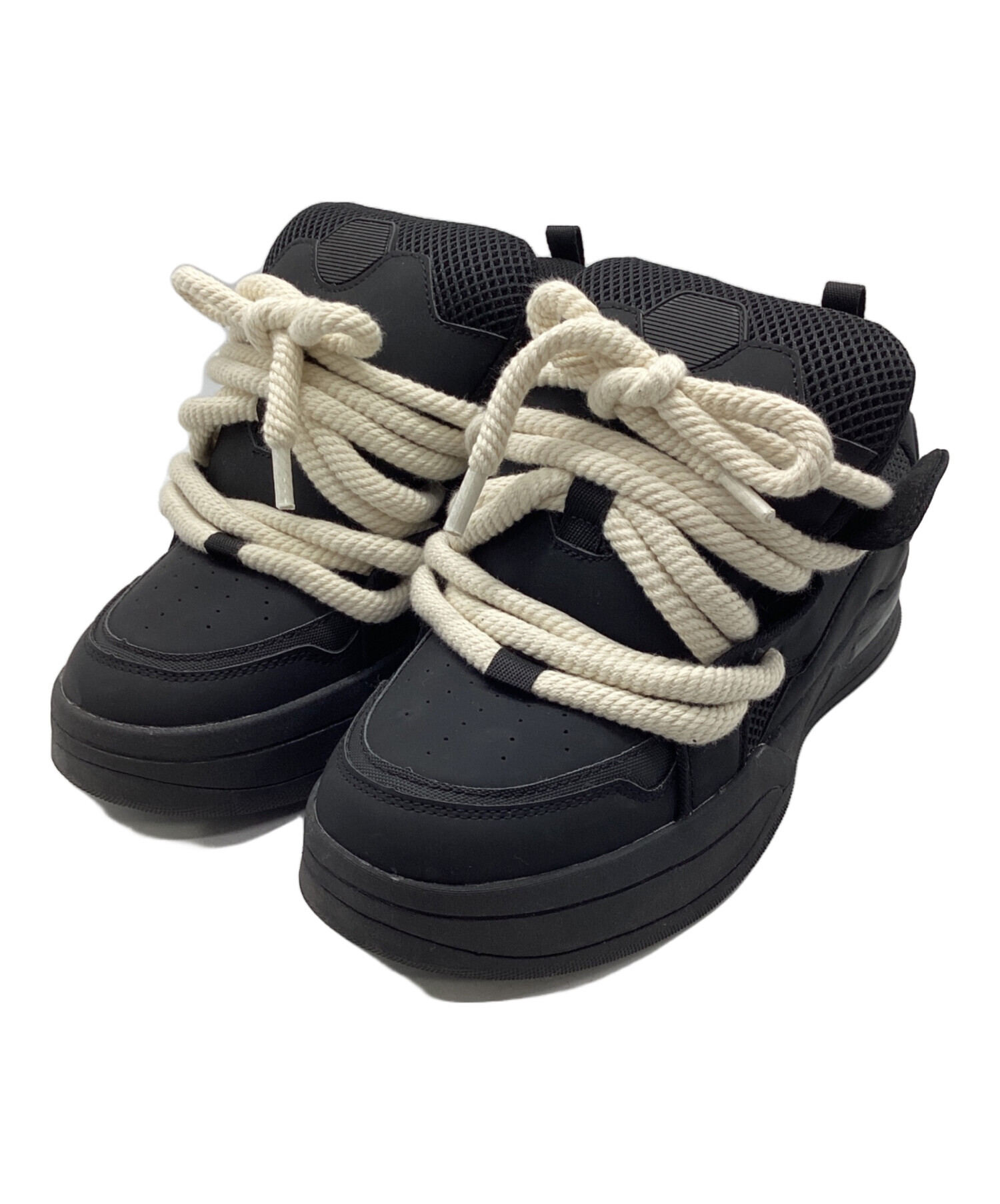 zara ロープスニーカー 中古・古着通販】ZARA (ザラ) スケートロープスニーカー ブラック