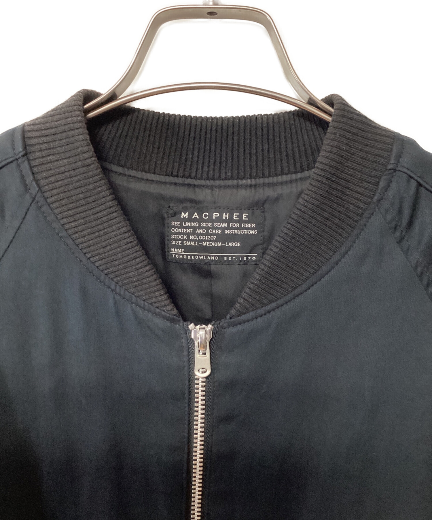 中古・古着通販】MACPHEE (マカフィー) ブルゾン ブラック サイズ:36