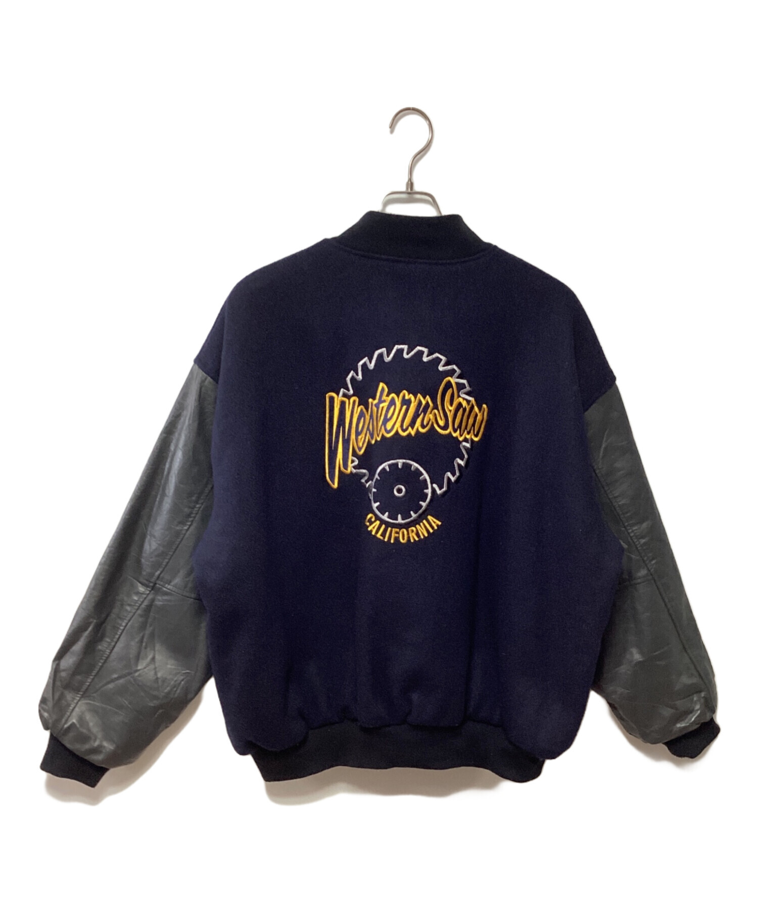 美品　originals アウター　スタジャン　紺色　Lサイズ 中古・古着通販】California (カリフォルニア) スタジャン ネイビー