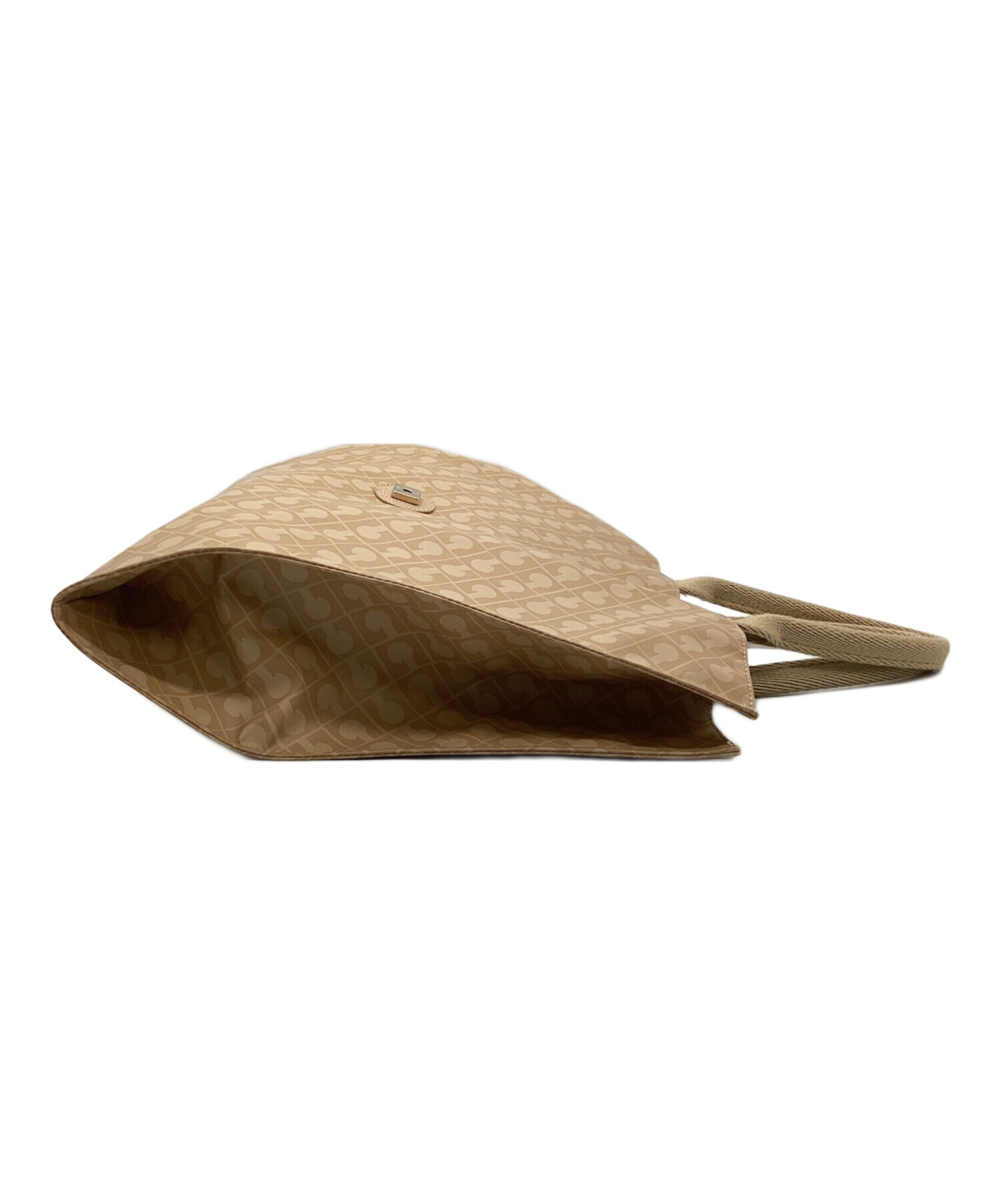 GHERARDINI ゲラルディーニ ショルダーバッグ - ベージュx茶 【古着】【中古】 GHERARDINI（ゲラルディーニ） 並行輸入 ショルダーバッグ ソフティ