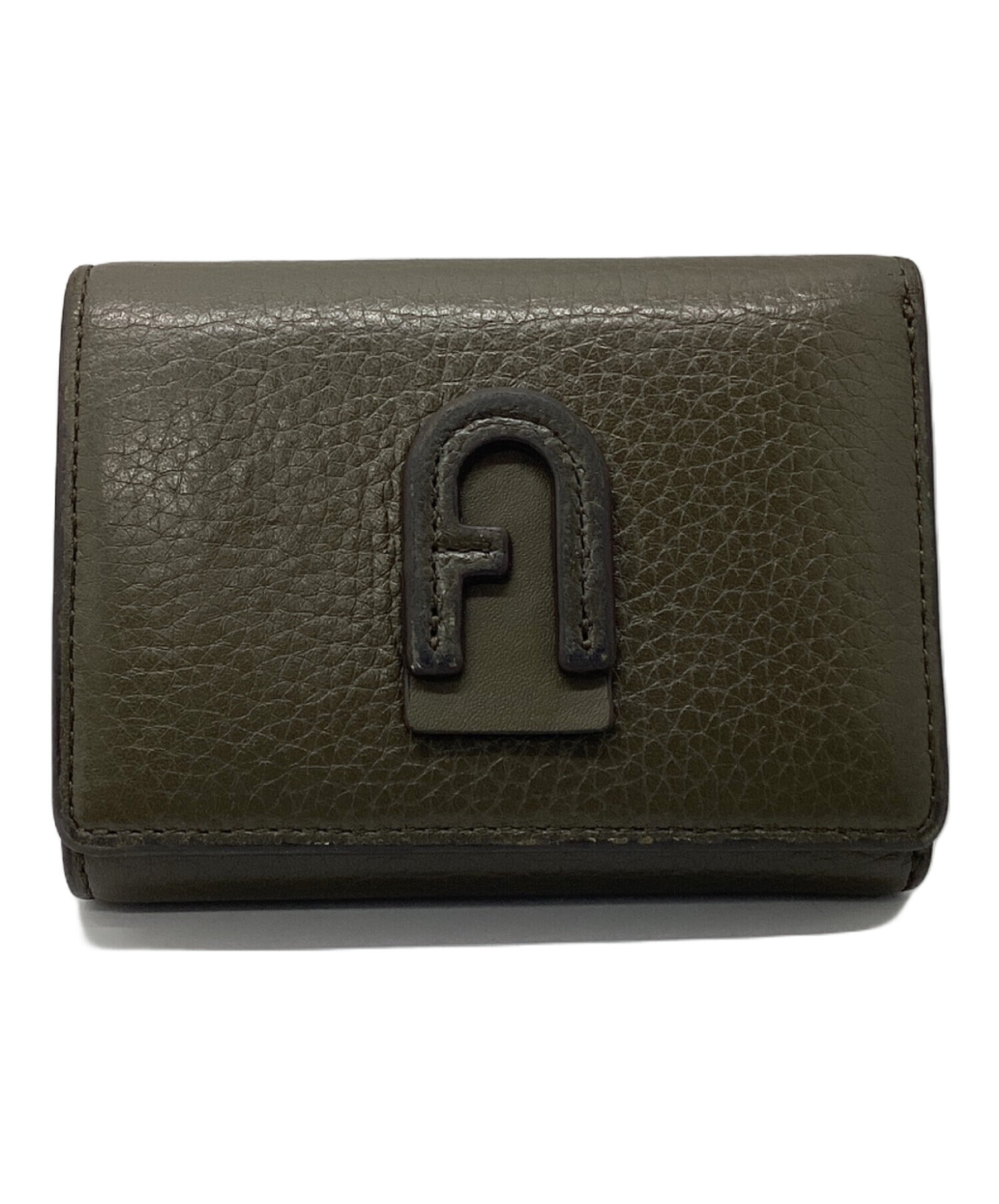 中古・古着通販】FURLA (フルラ) 3つ折り財布 カーキ｜ブランド・古着 