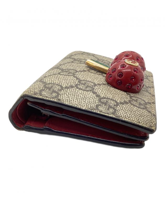 GUCCI グッチ/ズゥミコンパクトチェーンレザーウォレット/570660/206*/Bランク/89【中古】 グッチ GUCCI 二つ折り財布 ズゥミ ミニ チェーンウォレット レザー