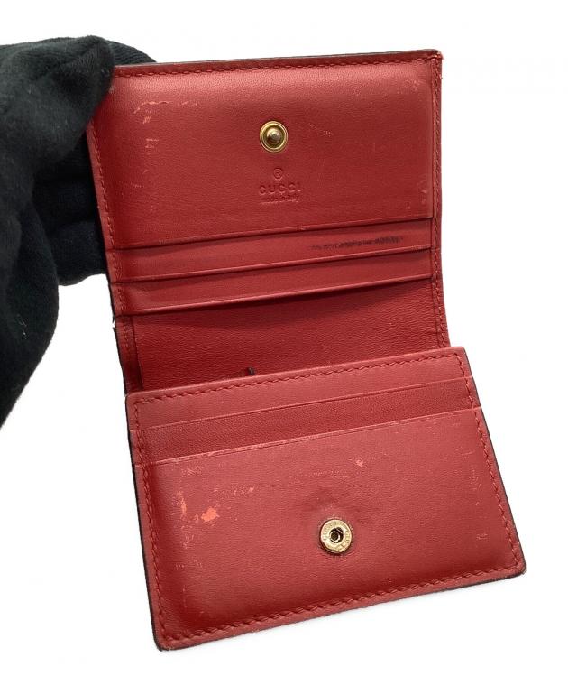 送料込み！ 未使用品 GUCCI コンパクトウォレット レッド 188 中古・古着通販】GUCCI (グッチ) チェリーコンパクトウォレット レッド