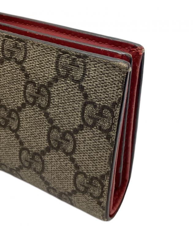 中古・古着通販】GUCCI (グッチ) チェリーコンパクトウォレット レッド