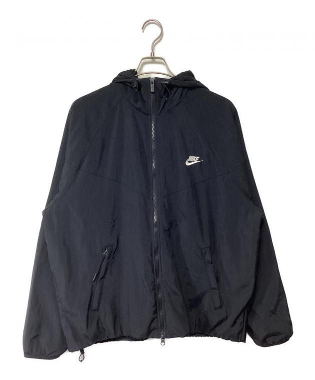00s 古着　NIKE ナイキ　ナイロンジャケット　フーディ　ブラック 中古・古着通販】NIKE (ナイキ) ナイロンジャケット ブラック サイズ