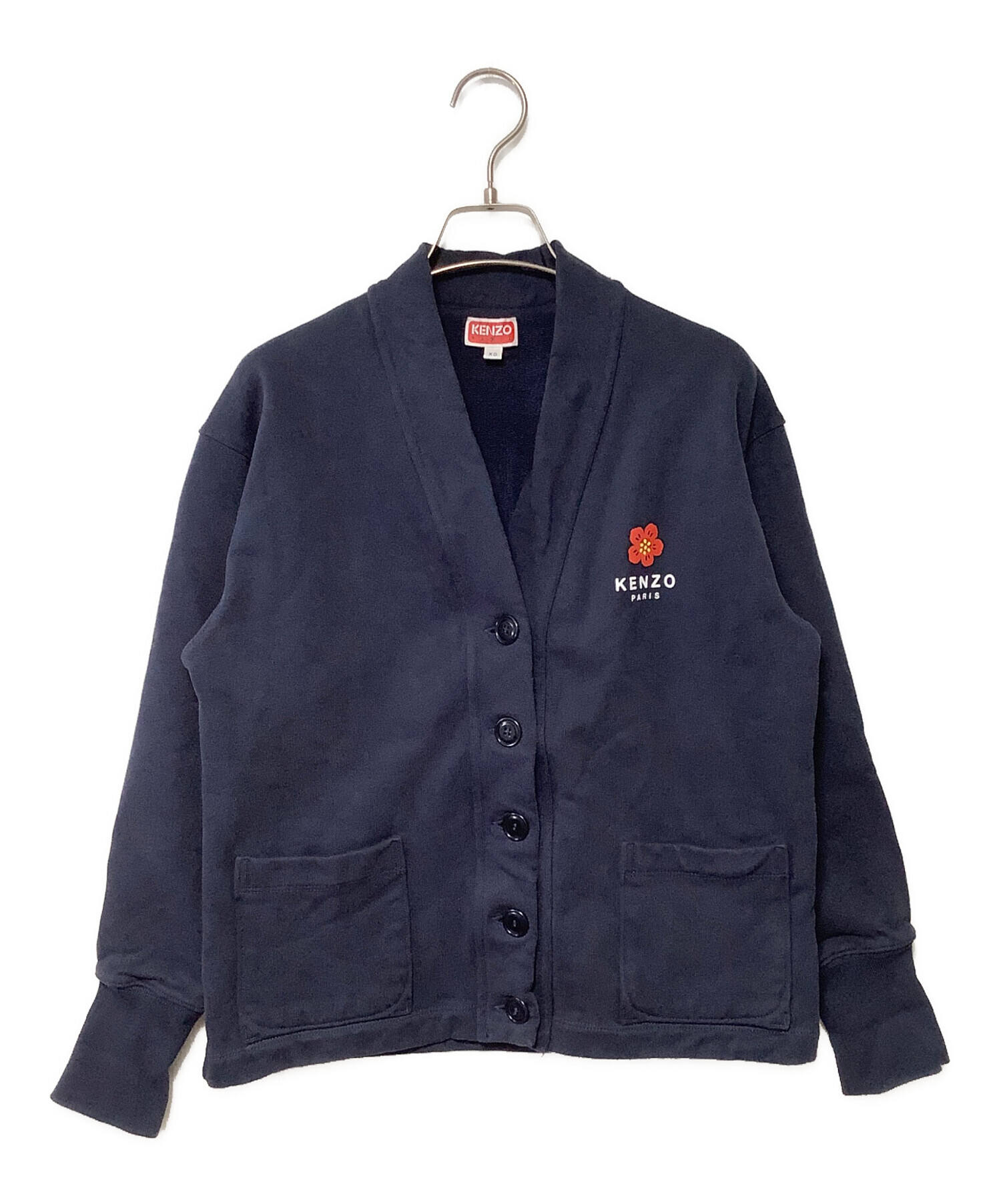 中古・古着通販】KENZO (ケンゾー) 厚手カーディガン ネイビー サイズ