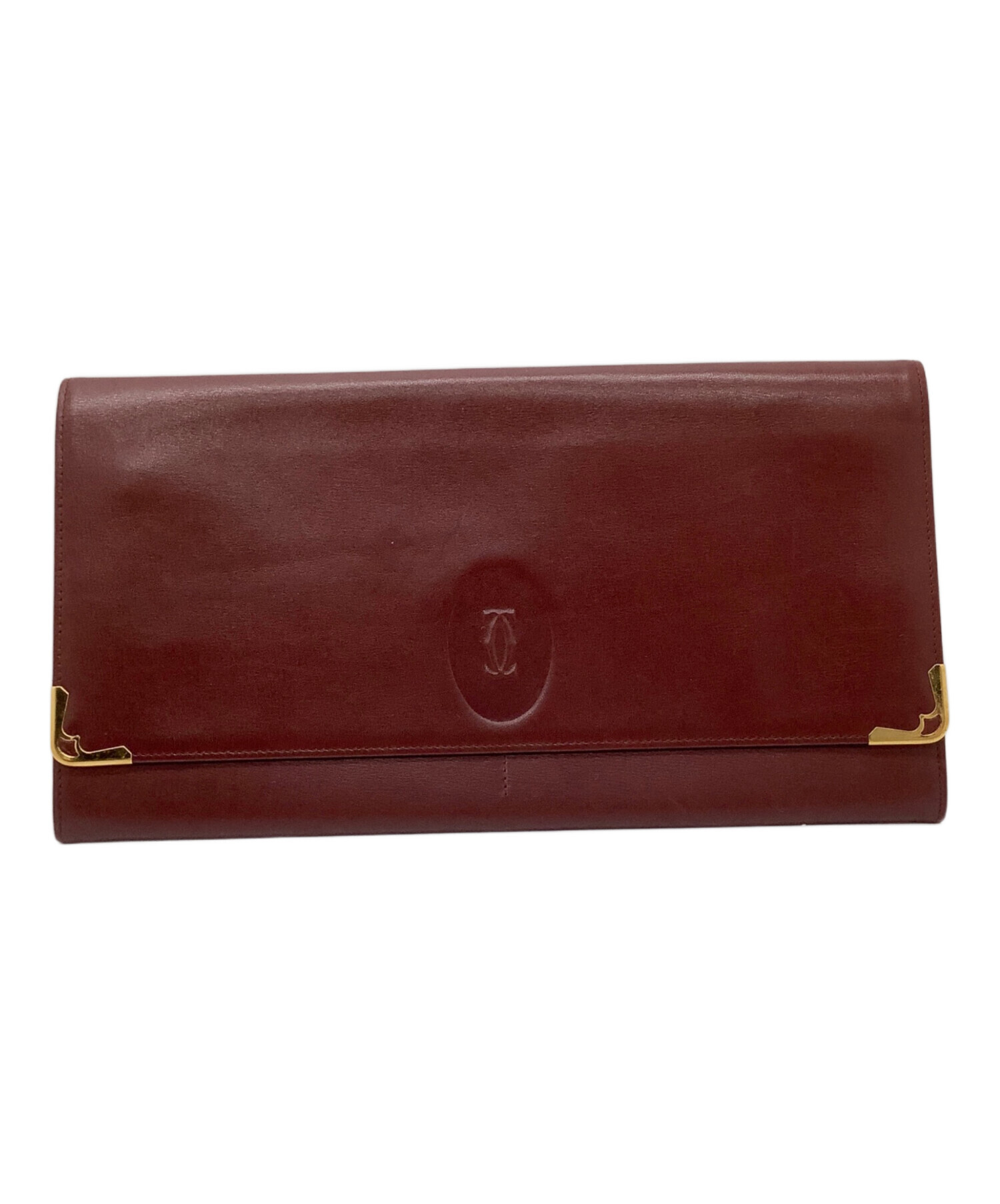 中古・古着通販】Cartier (カルティエ) クラッチバッグ ボルドー