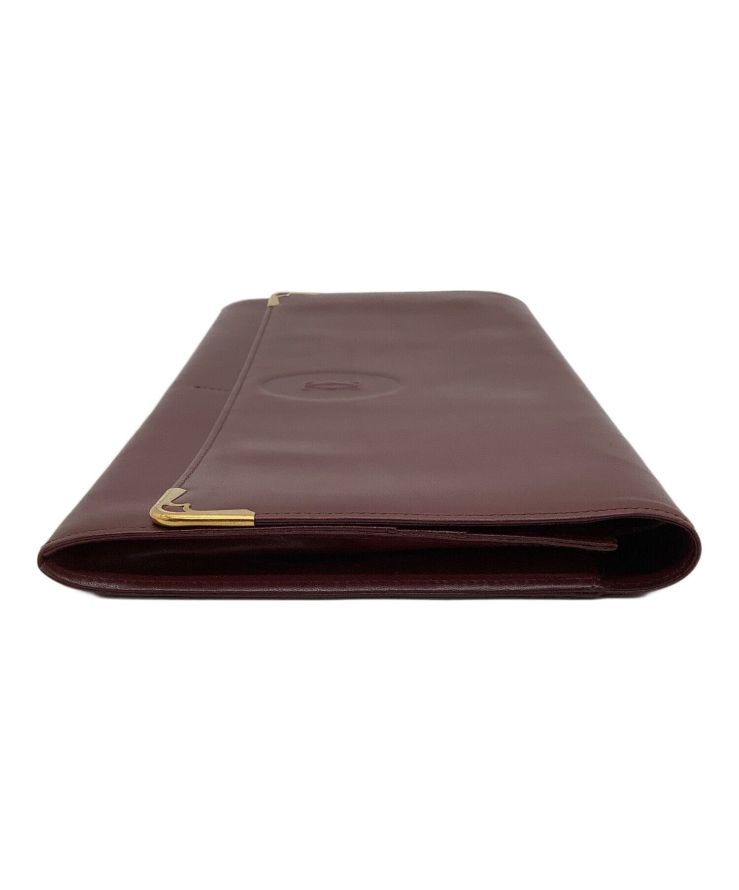 カルティエ　クラッチバッグ 中古・古着通販】Cartier (カルティエ) クラッチバッグ ボルドー