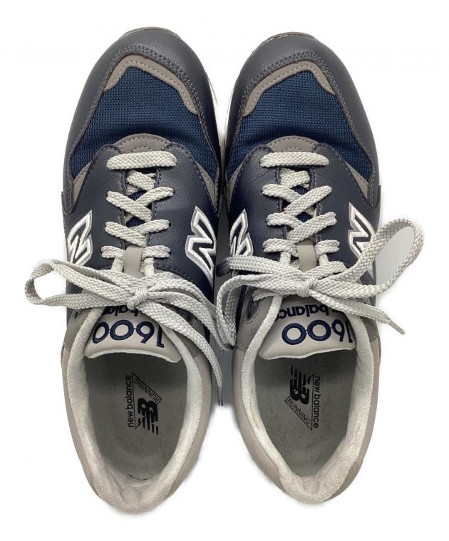New Balance スニーカー ホワイト/グレー/ネイビー 中古・古着通販】NEW BALANCE (ニューバランス) スニーカー ネイビー