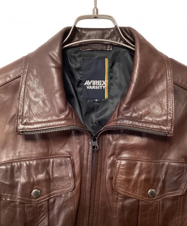 中古・古着通販】AVIREX (アヴィレックス) レザージャケット ブラウン